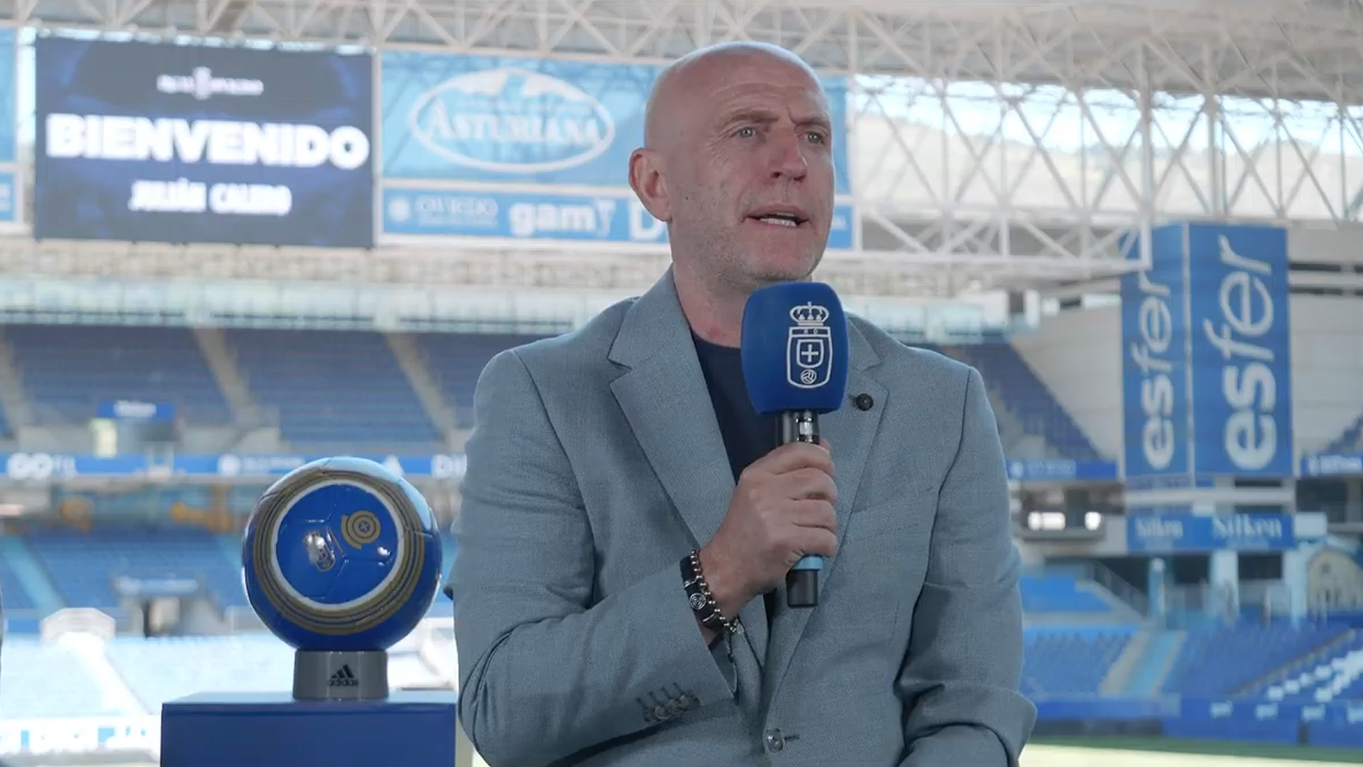 Julián Calero en su presentación oficial