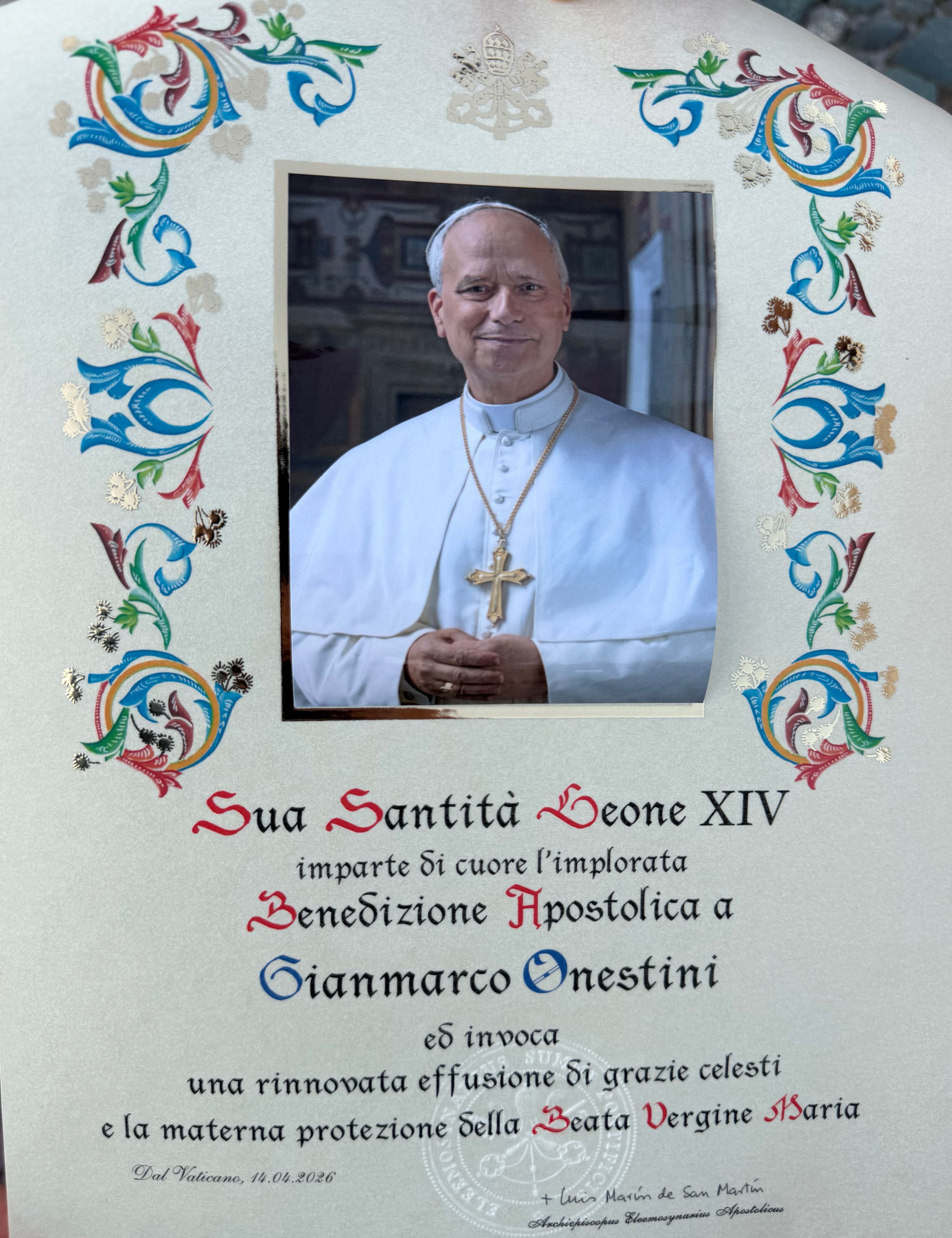 La bendición papal en detalle