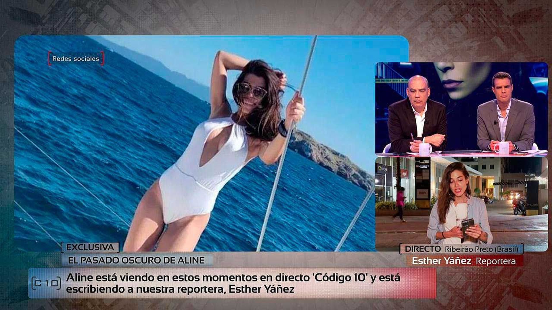 La reacción de Aline tras saberse que está en busca y captura: sus mensajes
