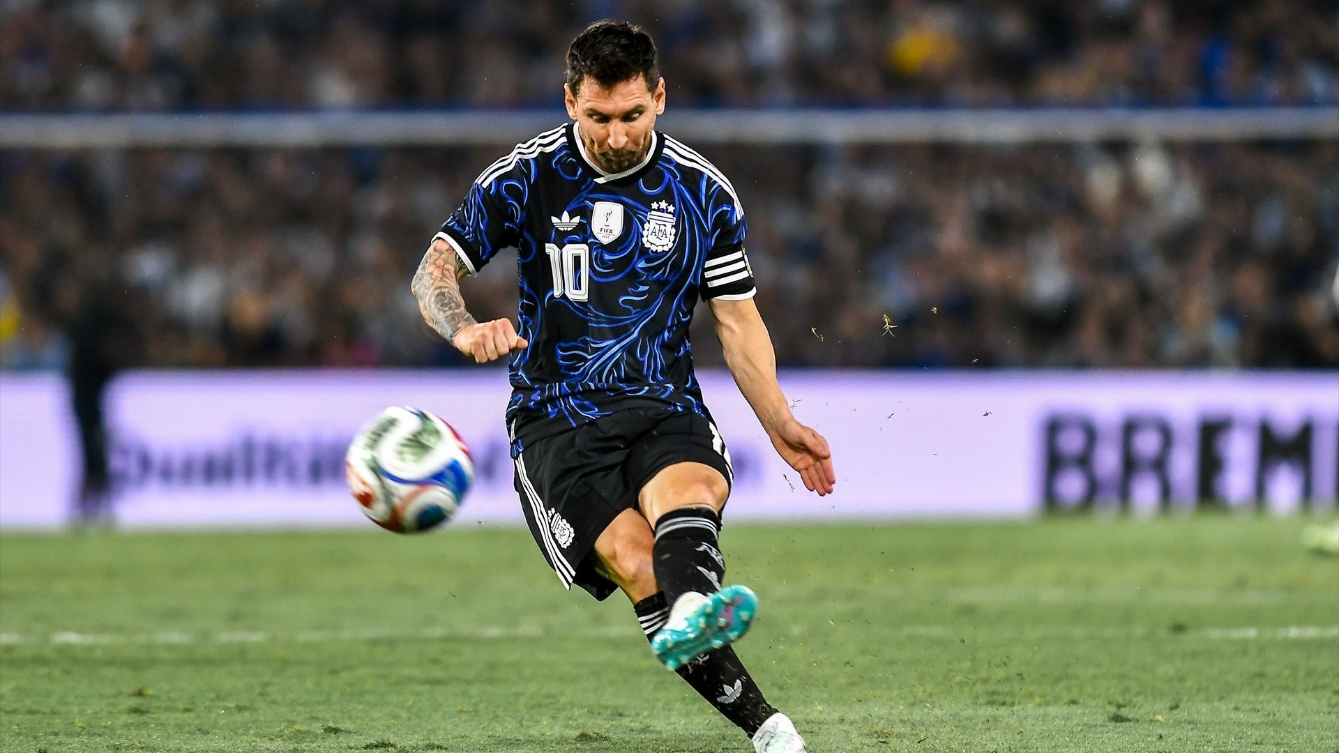 Lionel Messi, durante un partido amistoso de Argentina