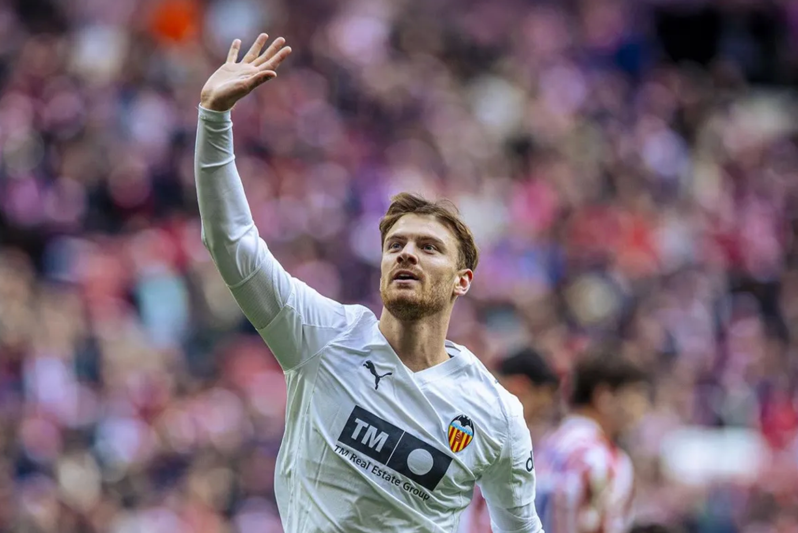 Lucas Beltrán celebra su gol ante el Atlético