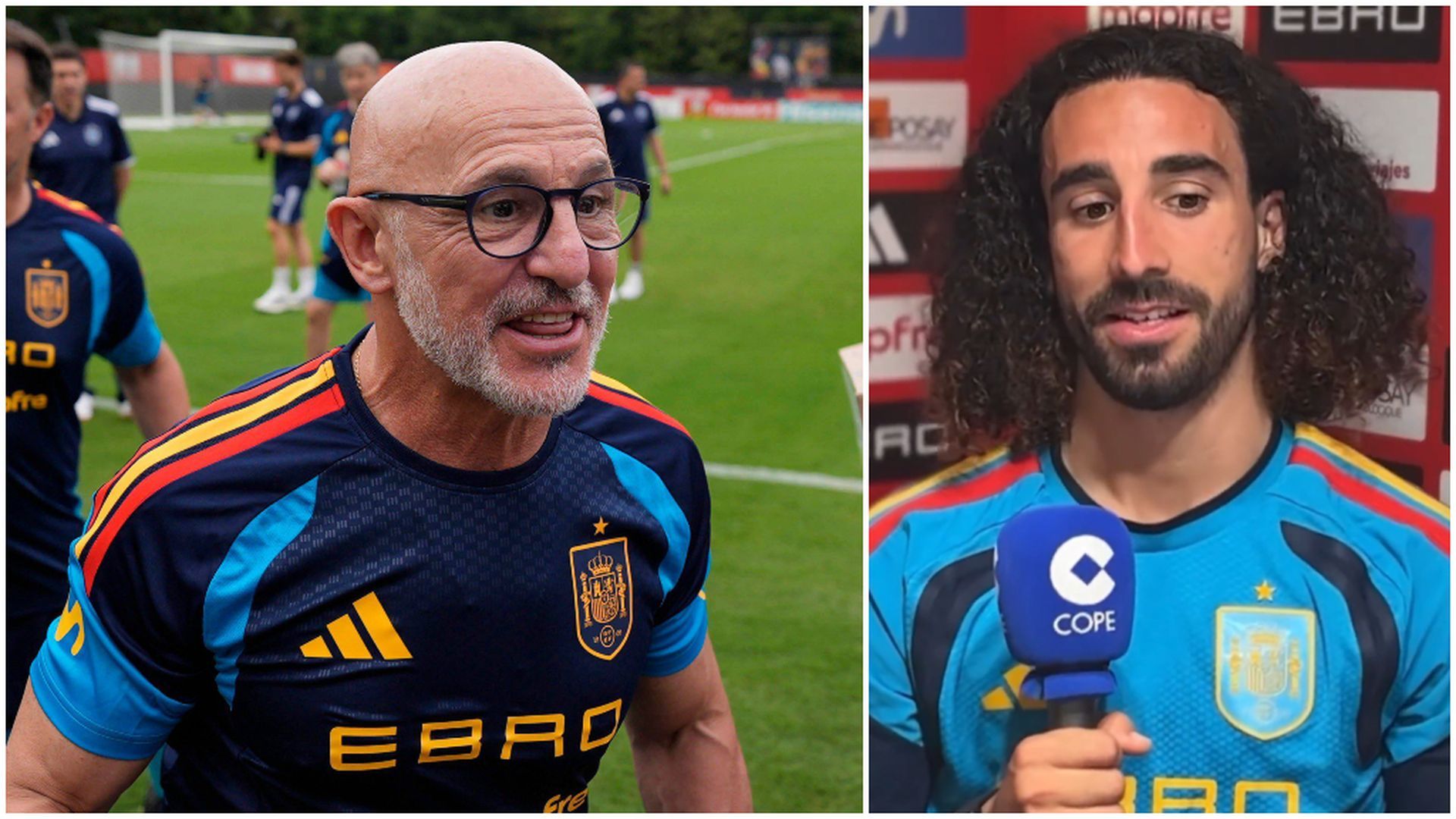 Luis de la Fuente y Marc Cucurella Luis de la Fuente y Marc Cucurella