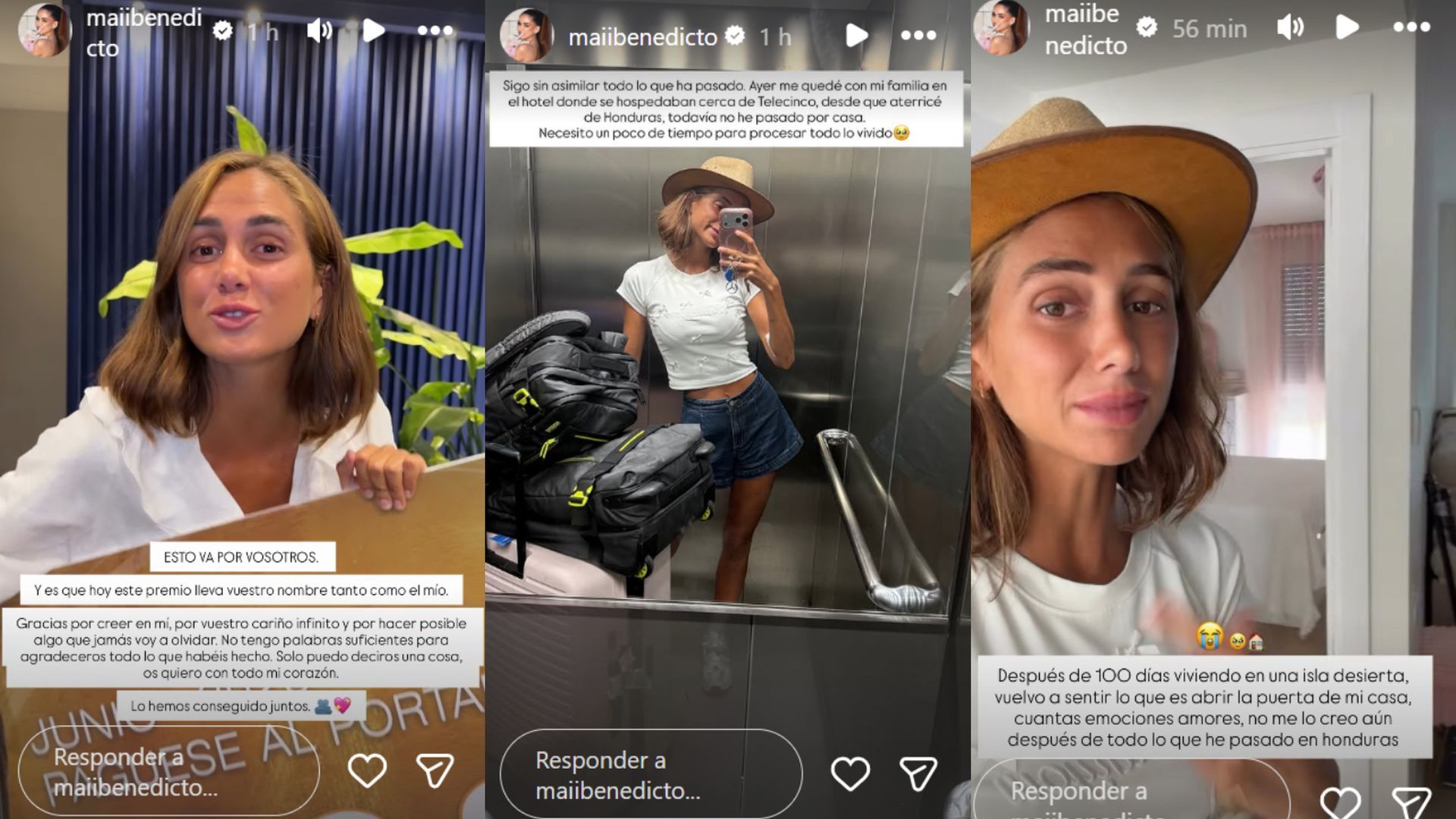 Maica Benedicto vuelve a Instagram