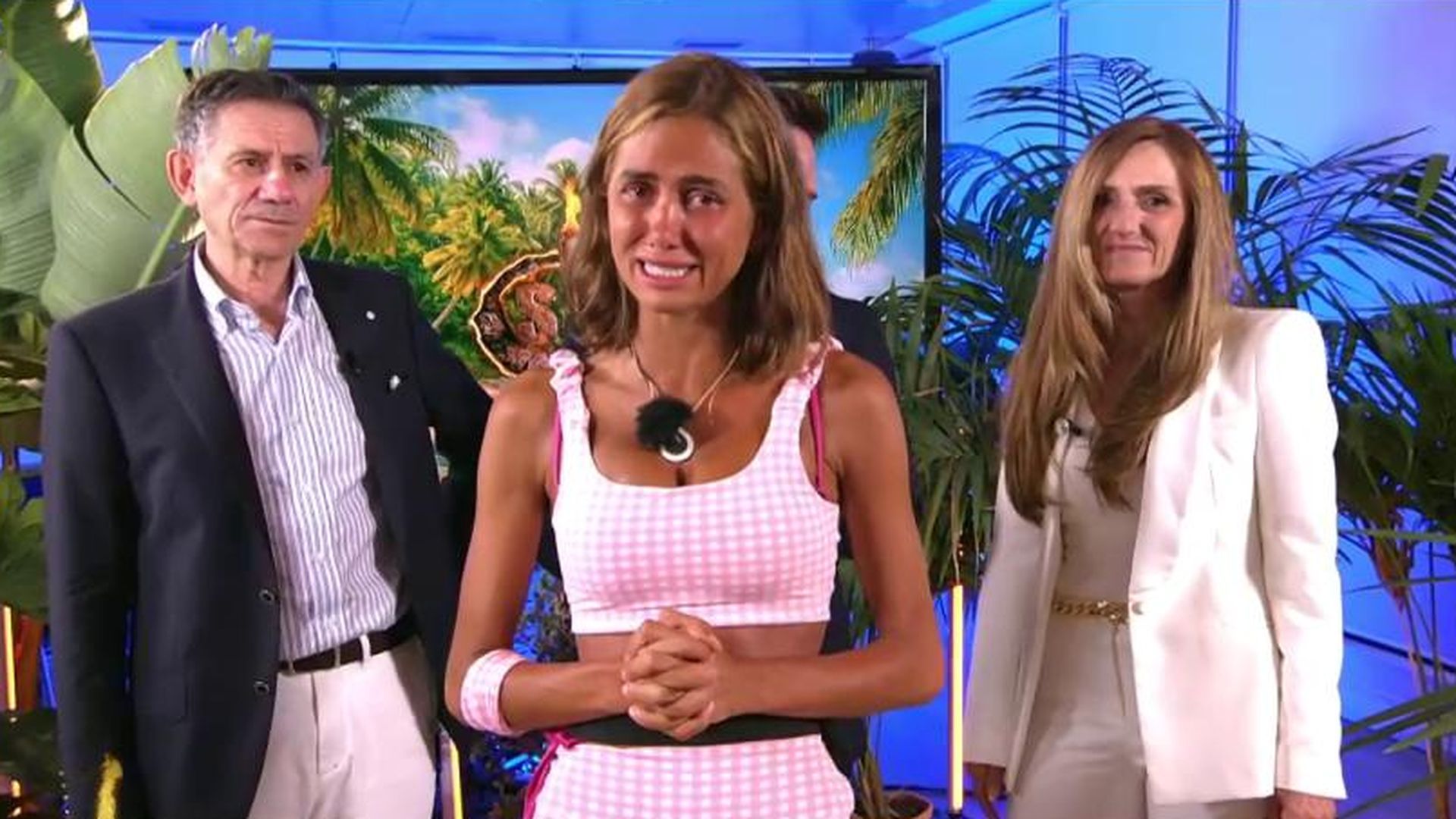 Maica Benedicto y sus padres, en la final de 'Supervivientes 2026'