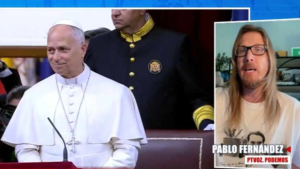 Pablo Fernández justifica la ausencia de Podemos ante el Papa en el Congreso: “Hizo un discurso contra derechos fundamentales”