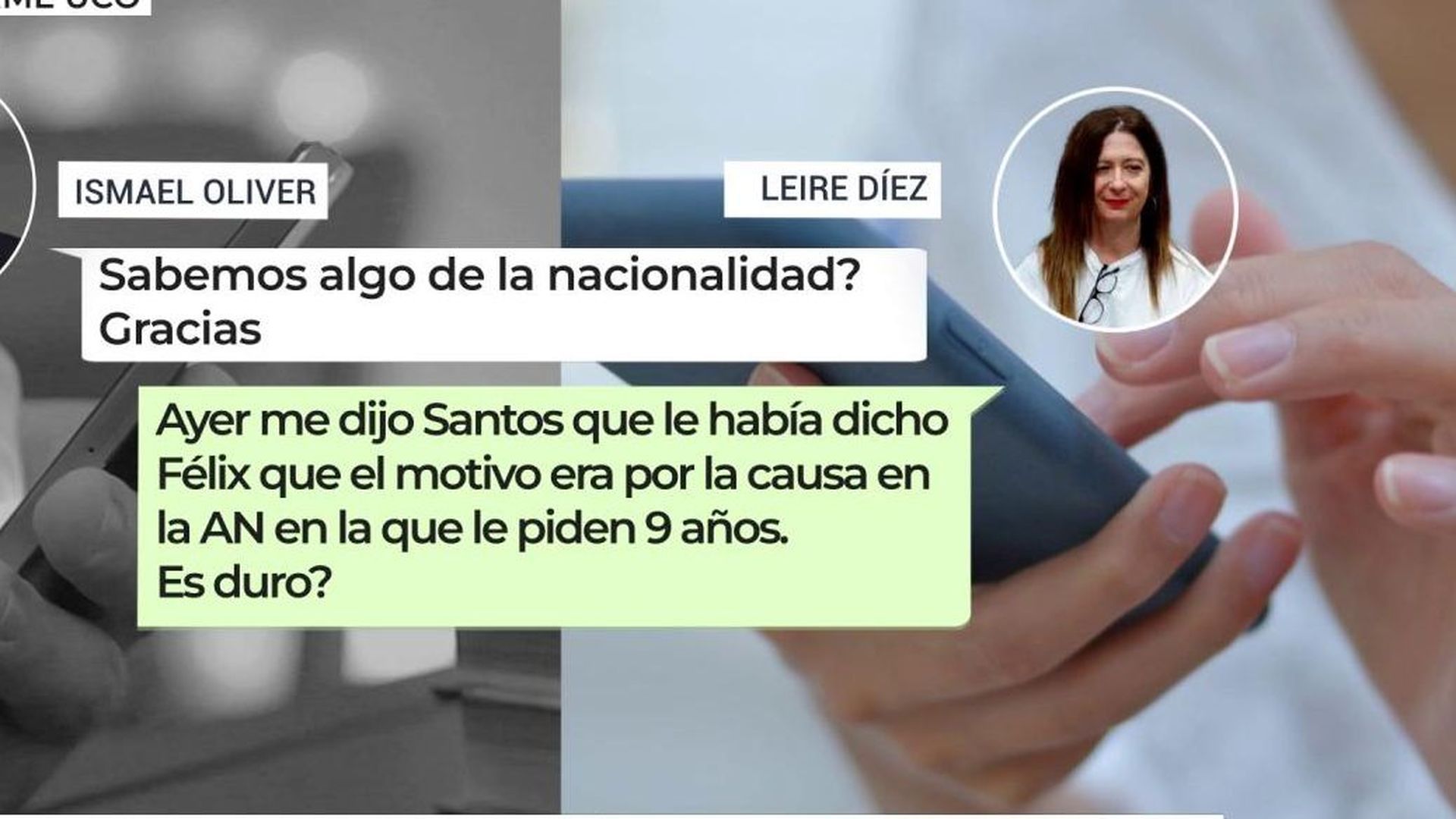 "Ya se me ha escapado Félix": Leire Díez habría intentado contactar con Bolaños