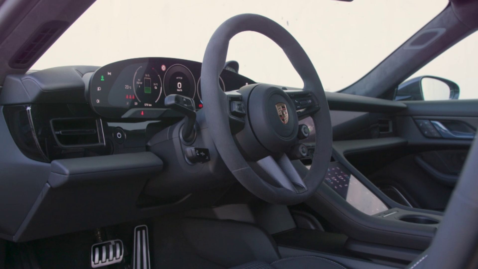 El interior del Porsche Taycan