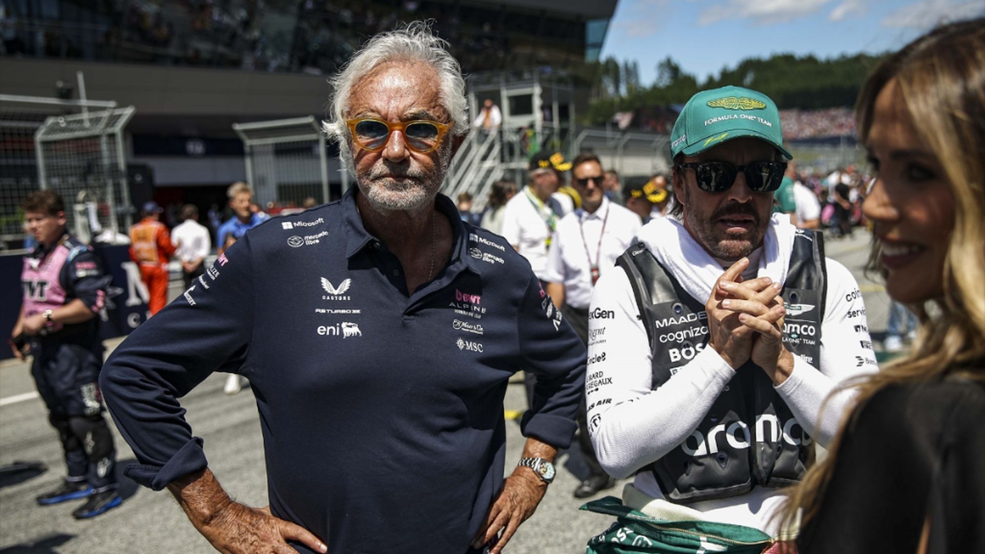 Fernando Alonso y Flavio Briatore, en 2025