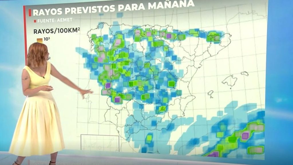 Alertan de inestabilidad con tormentas, granizo y viento en amplias zonas de España este domingo