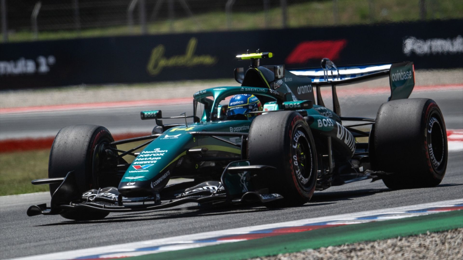 Fernando Alonso, en Montmeló