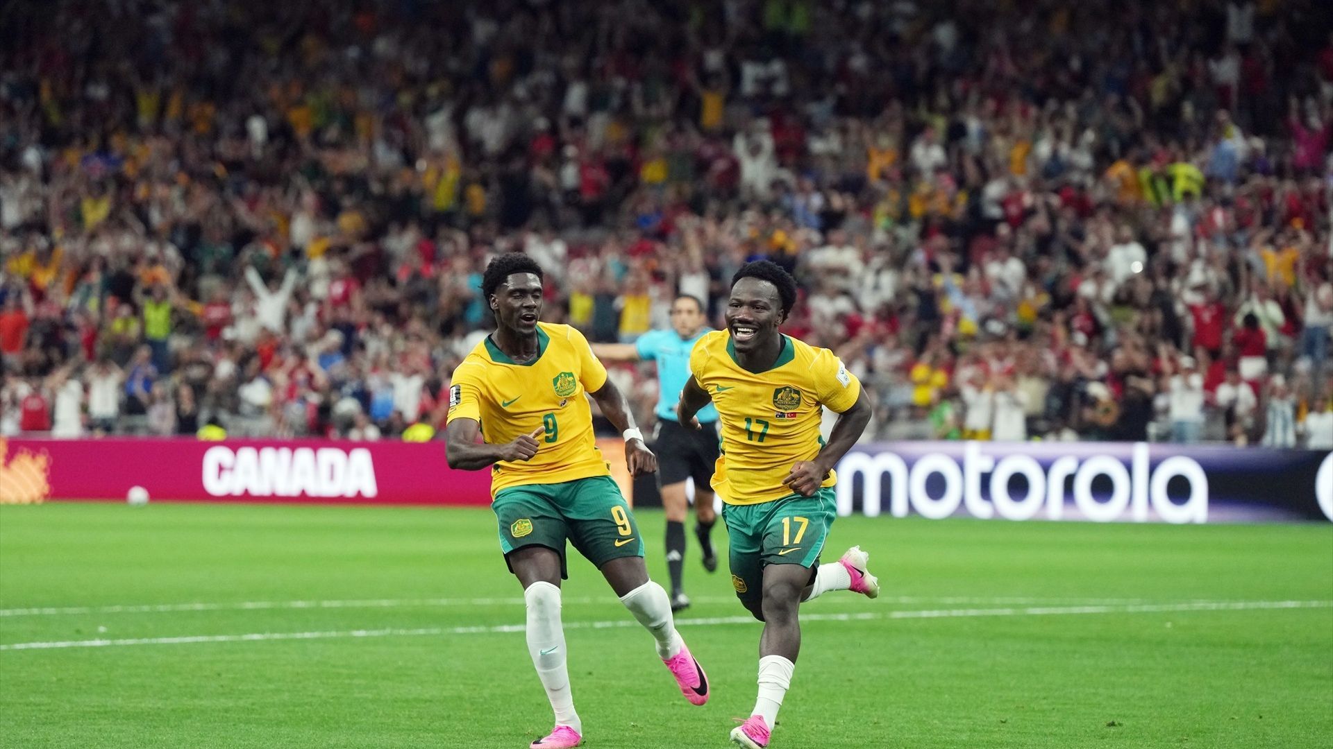 Irankunda celebra su gol en el Australia-Turquía Irankunda celebra su gol en el Australia-Turquía
