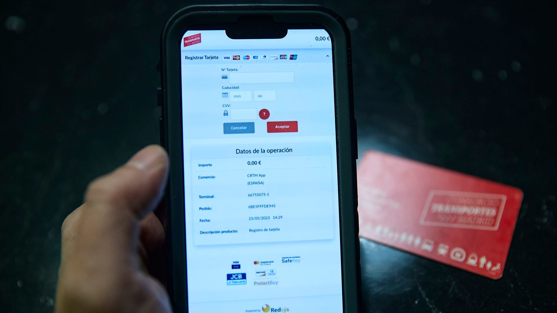 Abono digital en un dispositivo móvil