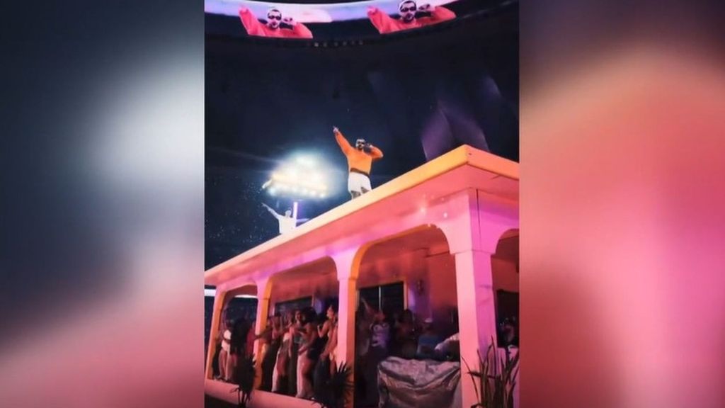 El penúltimo concierto de la residencia de Bad Bunny en Madrid, pasado por agua: la odisea del equipo del cantante para continuar el show