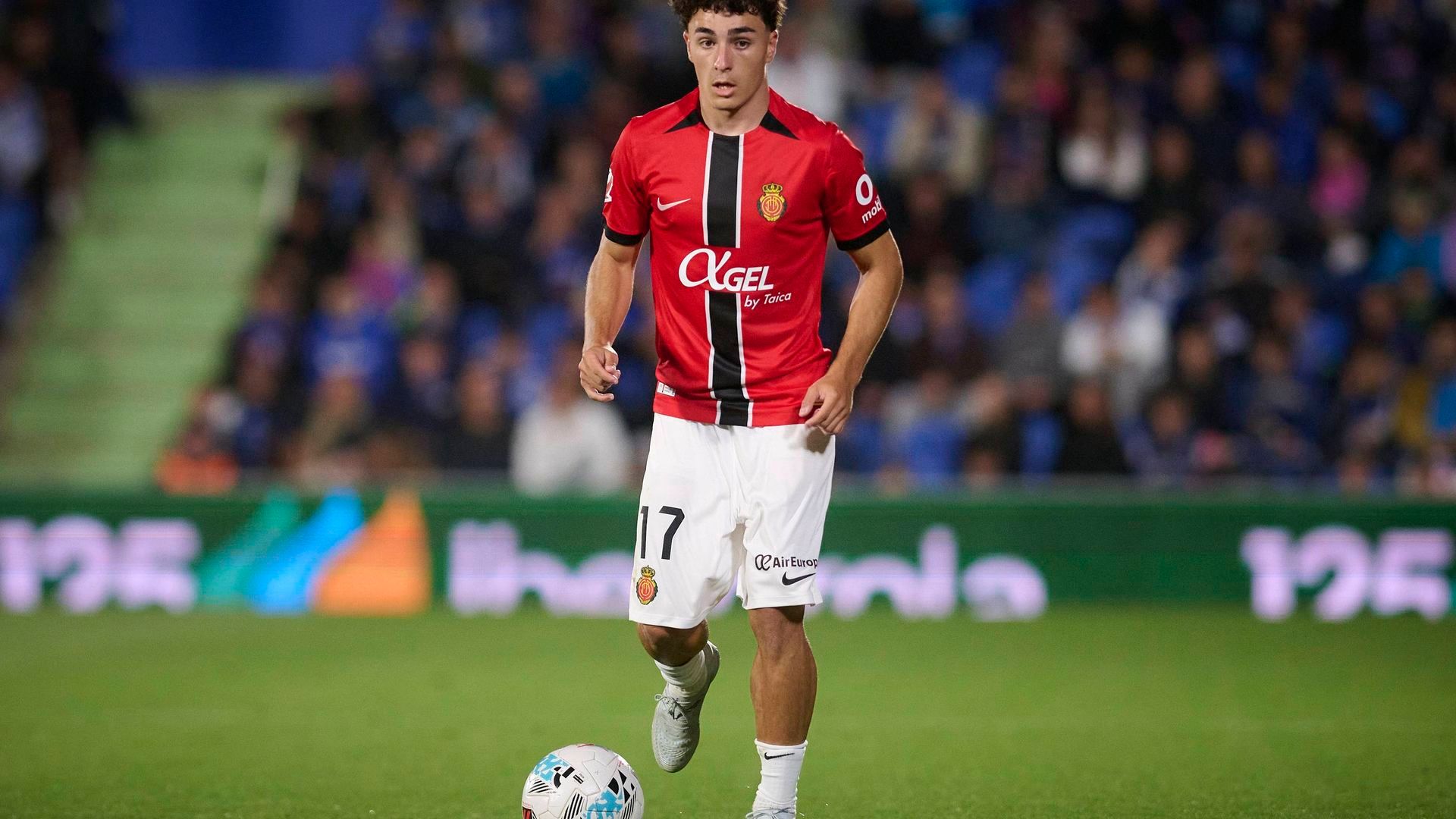 Jan Virgili, en un partido del Mallorca Jan Virgili, en un partido del Mallorca