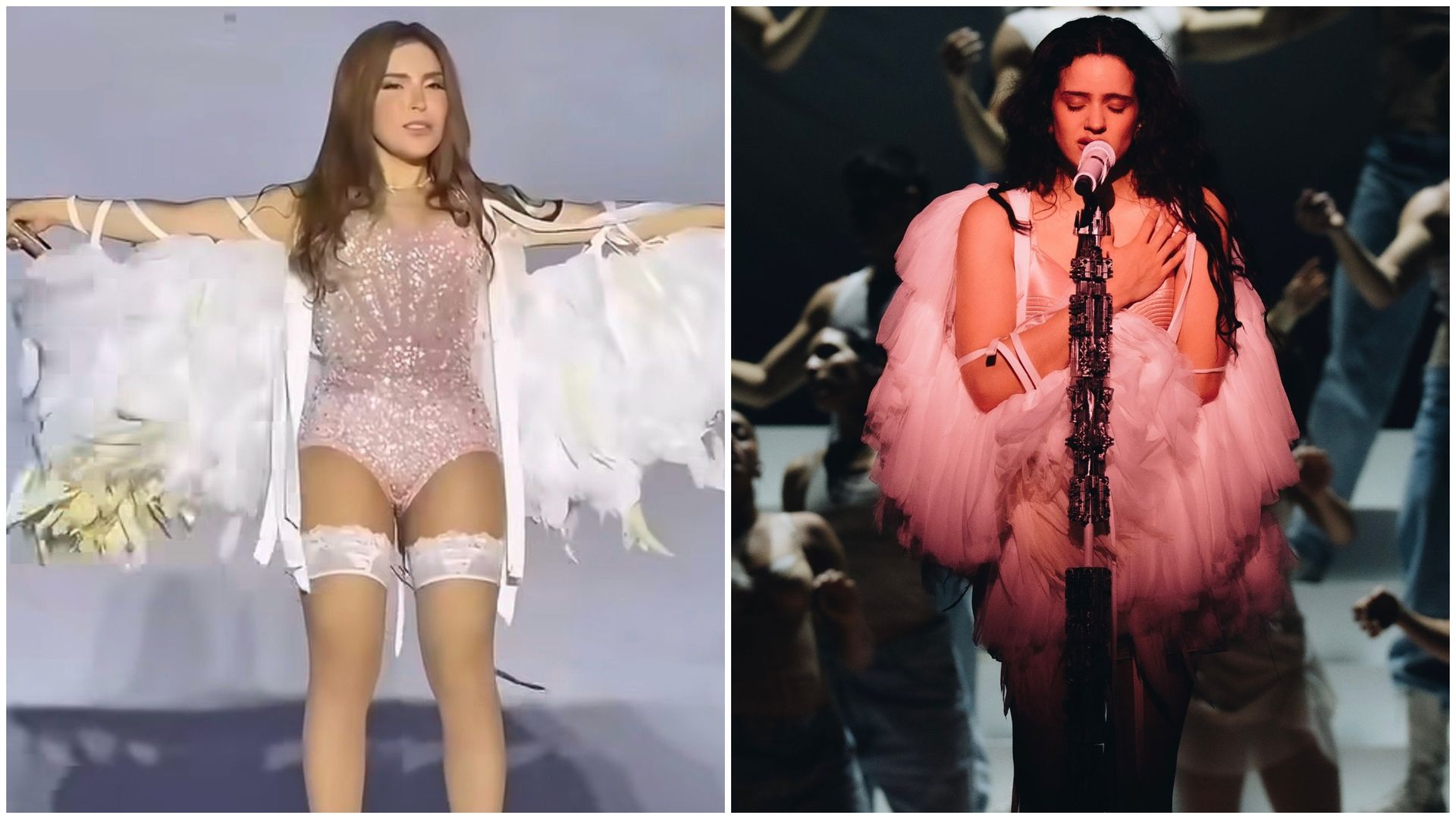 La cantante brasileña y Rosalía La cantante brasileña y Rosalía