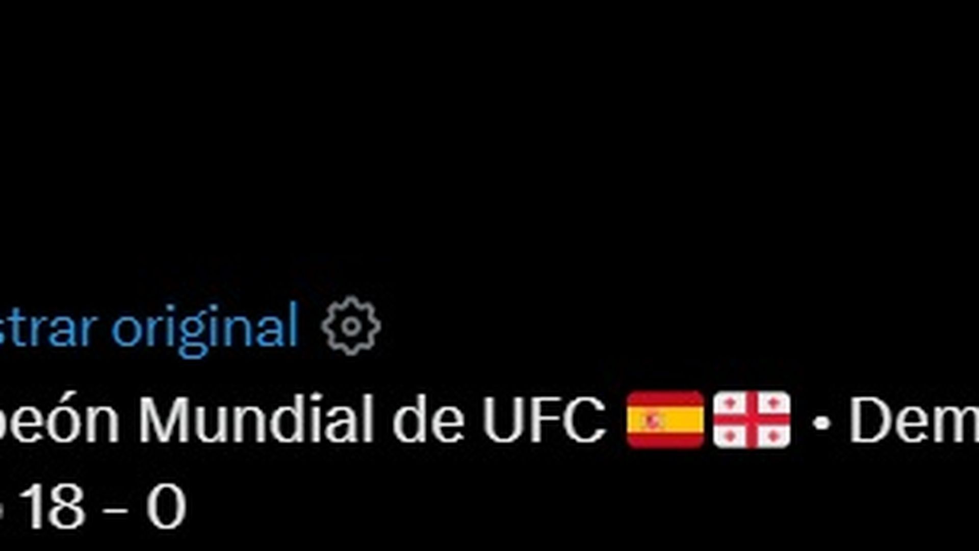 Las redes sociales de Topuria con el 18-0 que tiene que borrar tras la derrota
