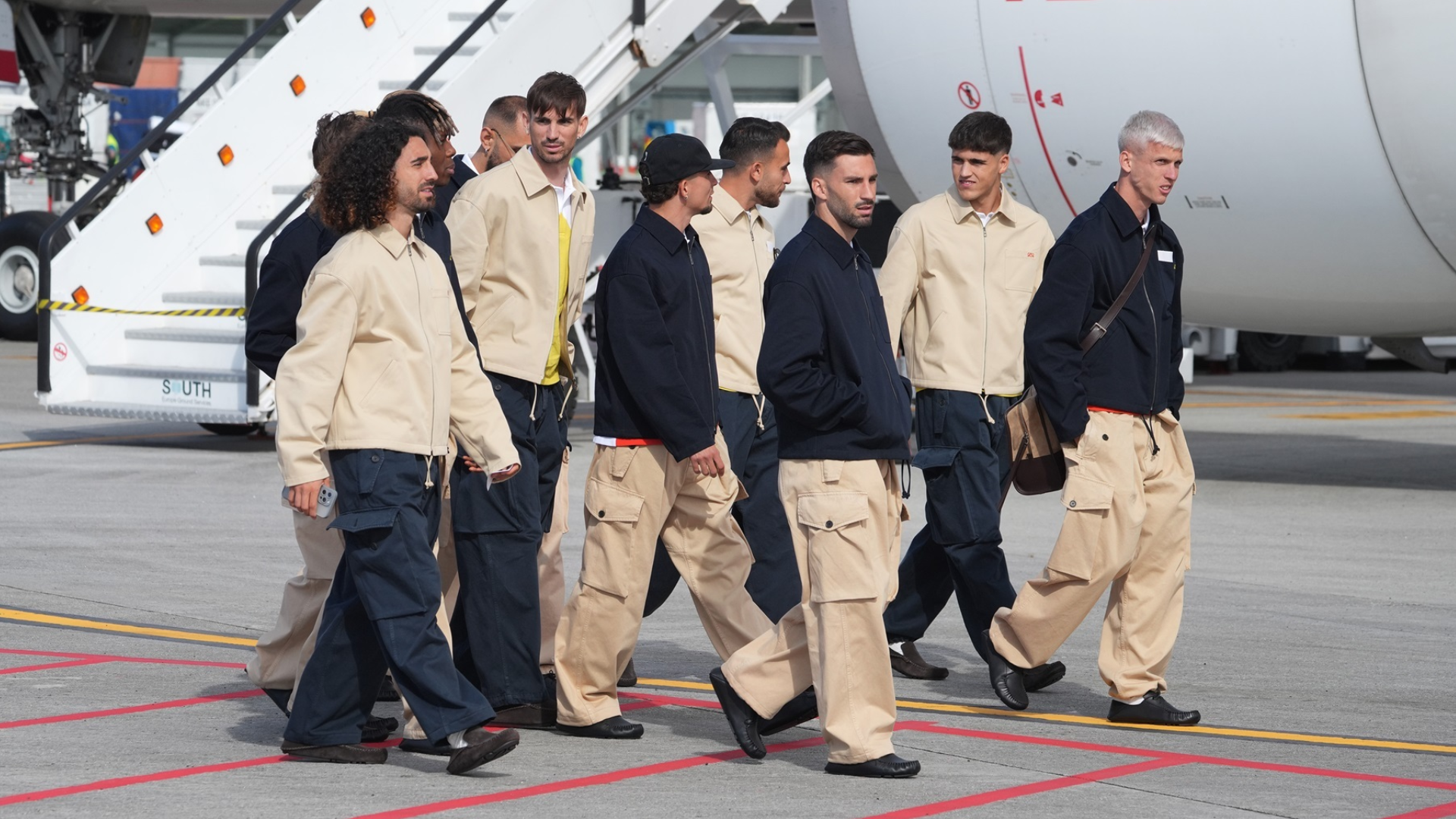 Los jugadores de España, en el viaje a Estados Unidos Los jugadores de España, en el viaje a Estados Unidos