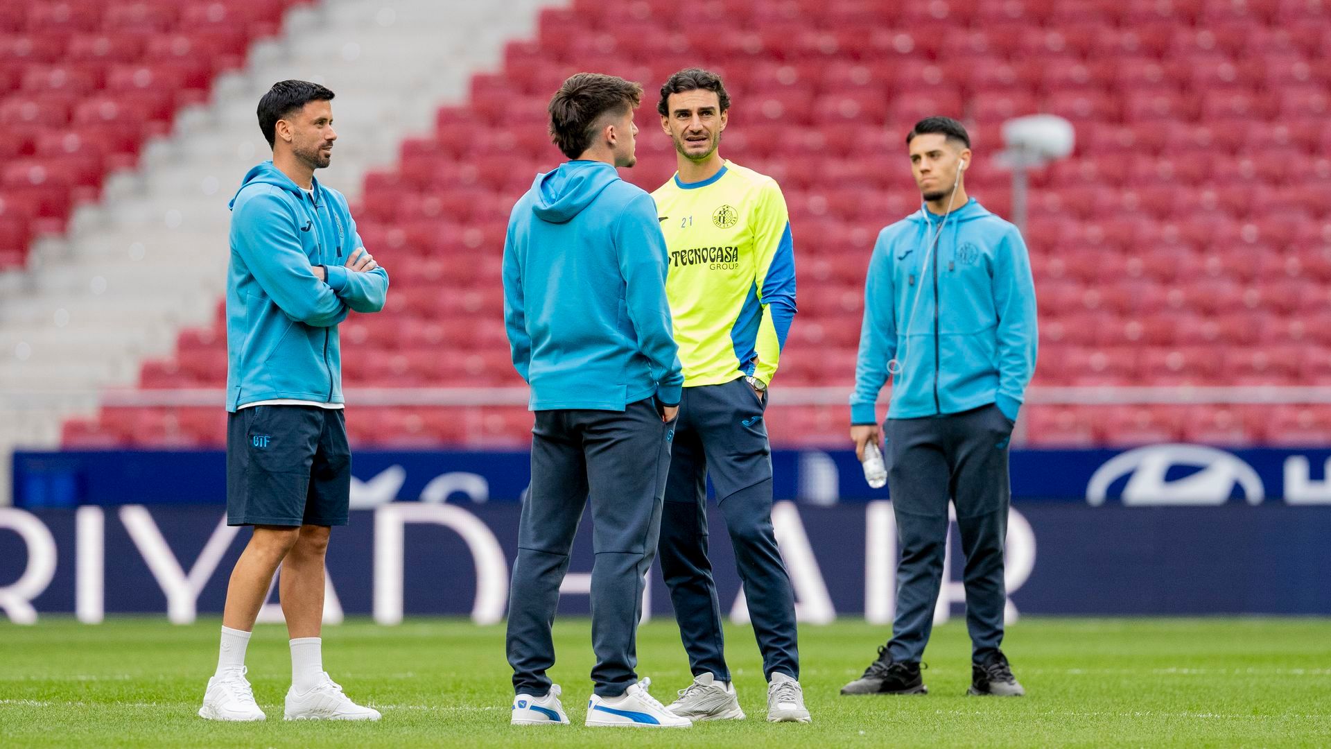 Parte de la expedición del Getafe en el Metropolitano Parte de la expedición del Getafe en el Metropolitano