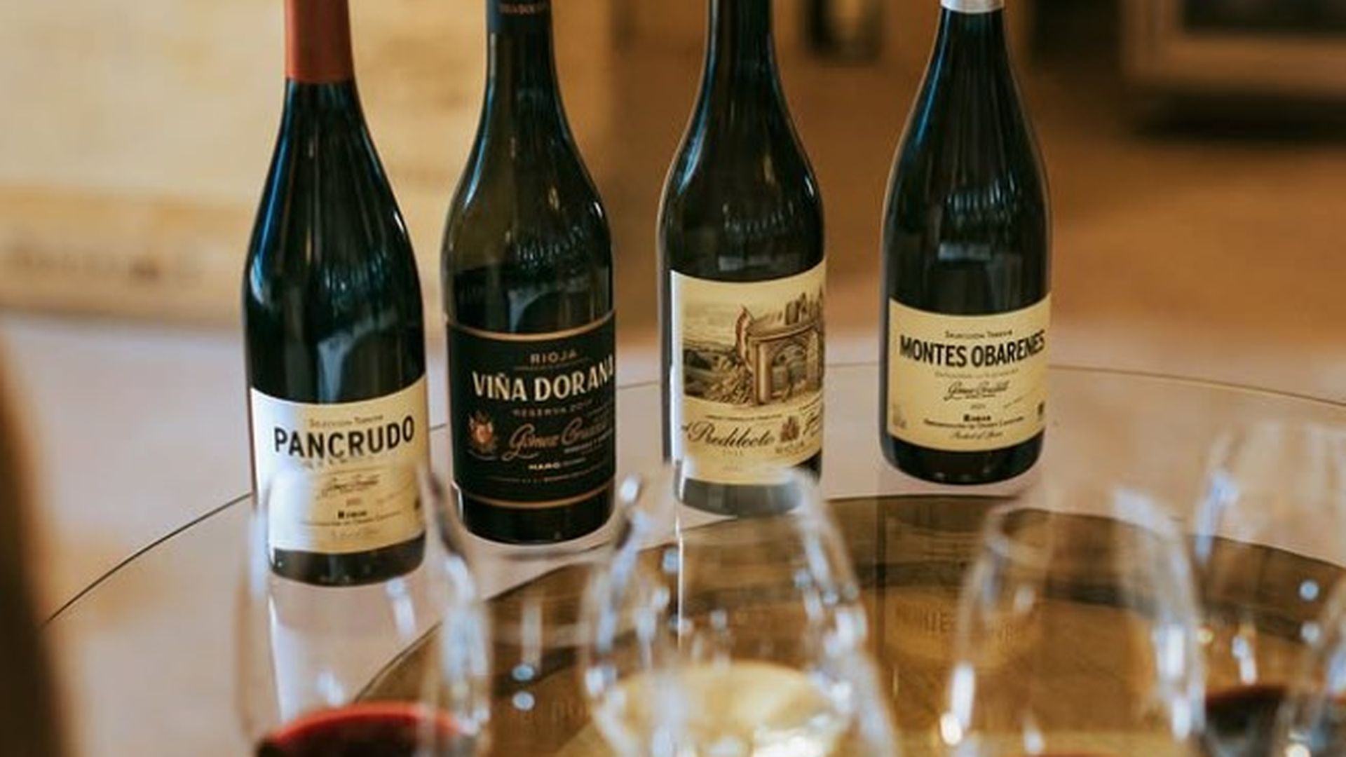 Vinos de la bodega Gómez Cruzado.