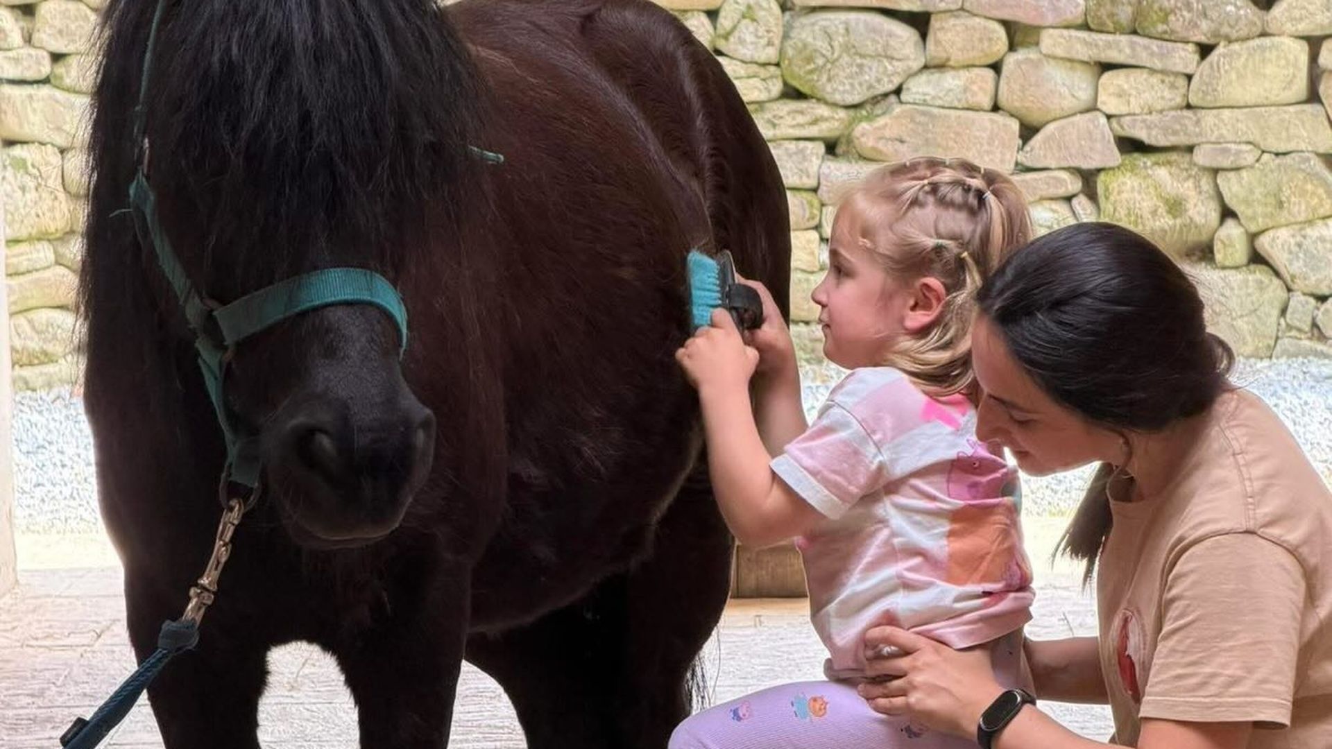 Ailén, de cuatro años, recibe terapia asistida con caballos desde principios de año y "le está ayudando muchísimo" Ailén, de cuatro años, recibe terapia asistida con caballos desde principios de año y "le está ayudando muchísimo"