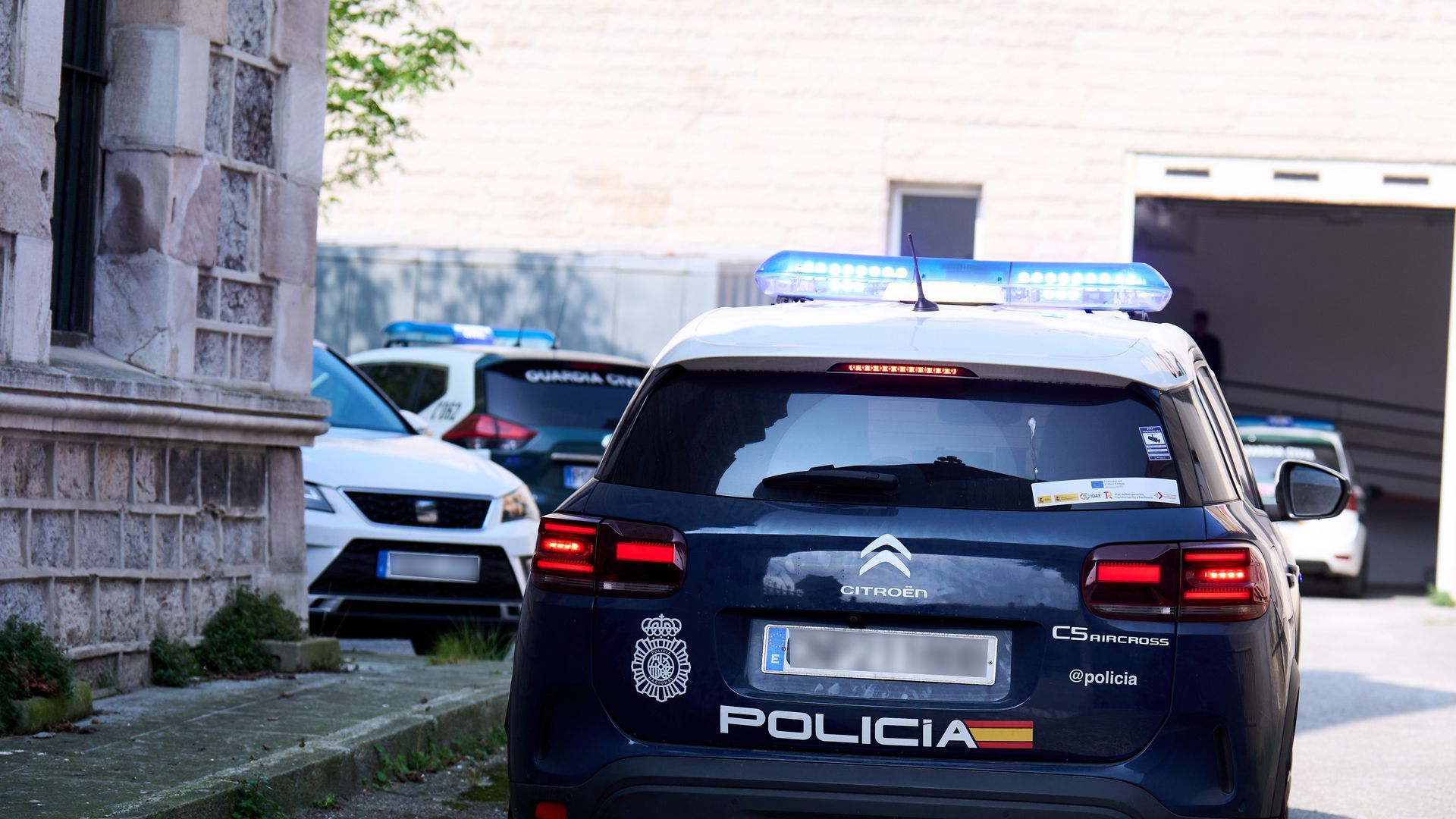Coche policial en Santander Coche policial en Santander