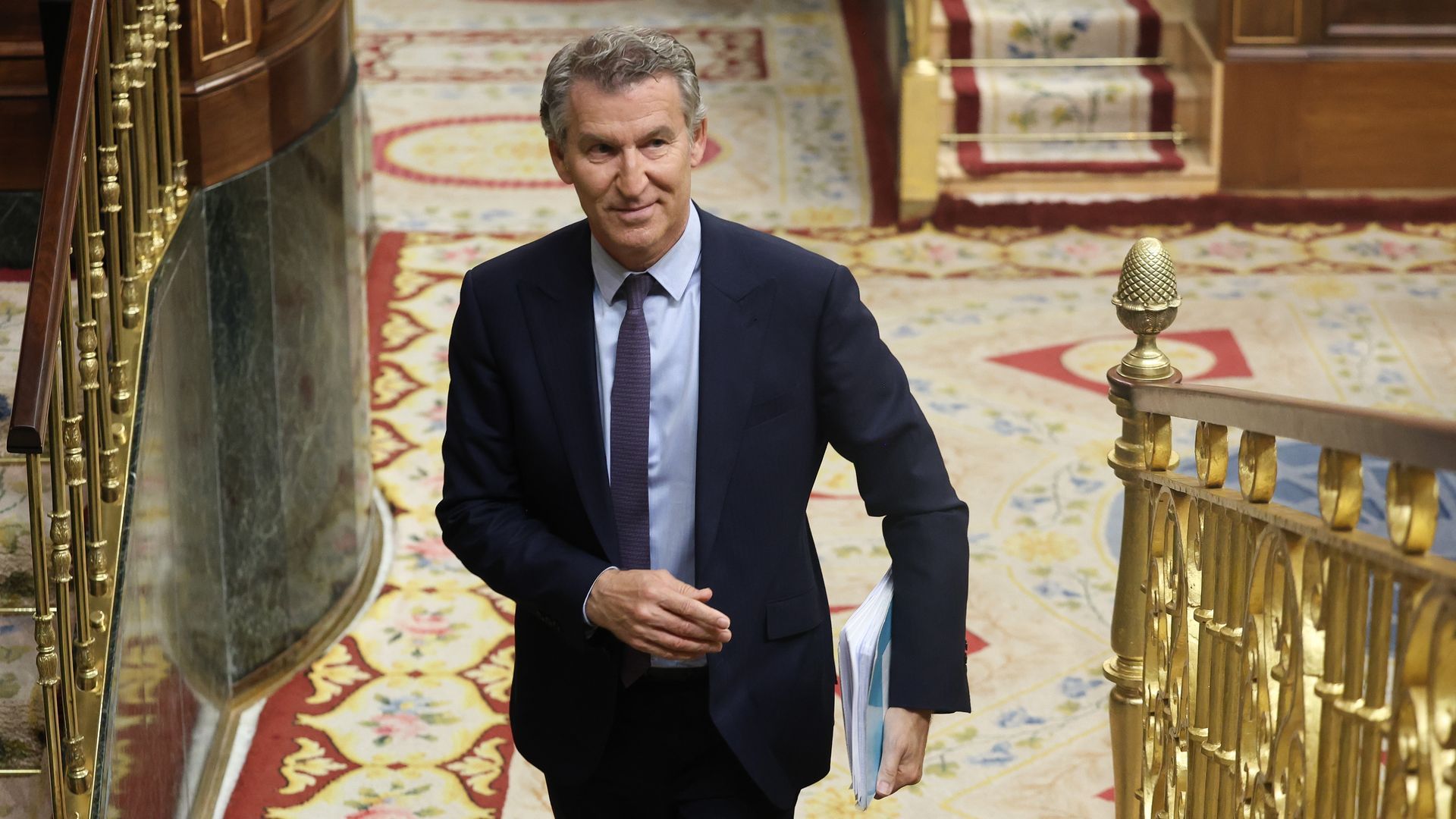 Feijóo, en una sesión de control del Gobierno