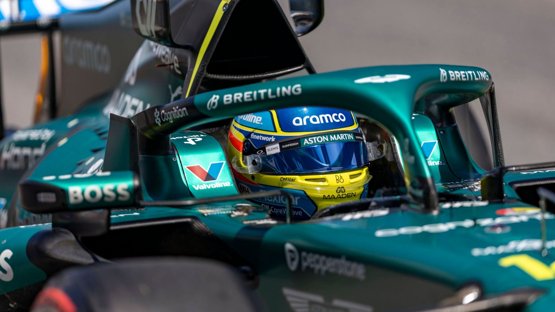 Fernando Alonso durante el Gran Premio de Cataluña