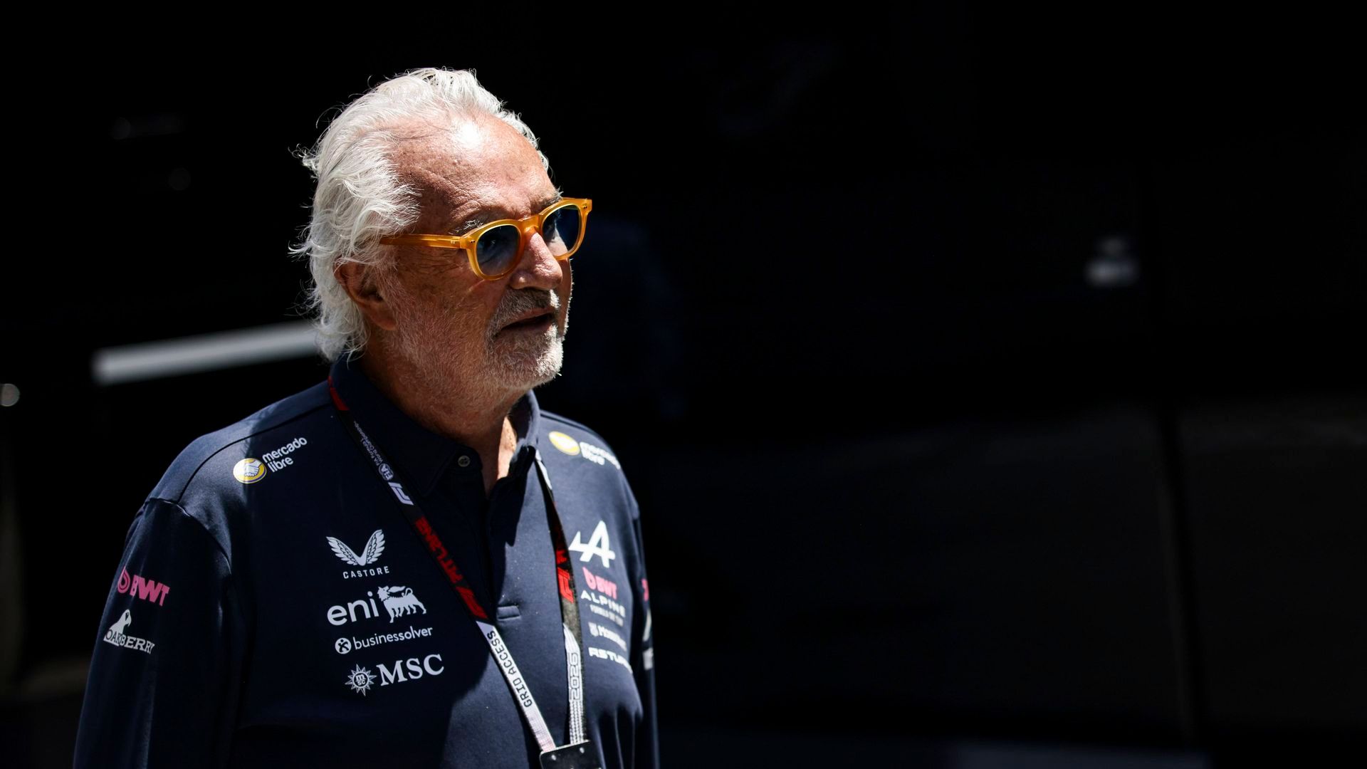 Flavio Briatore en el paddock del Gran Premio de Cataluña