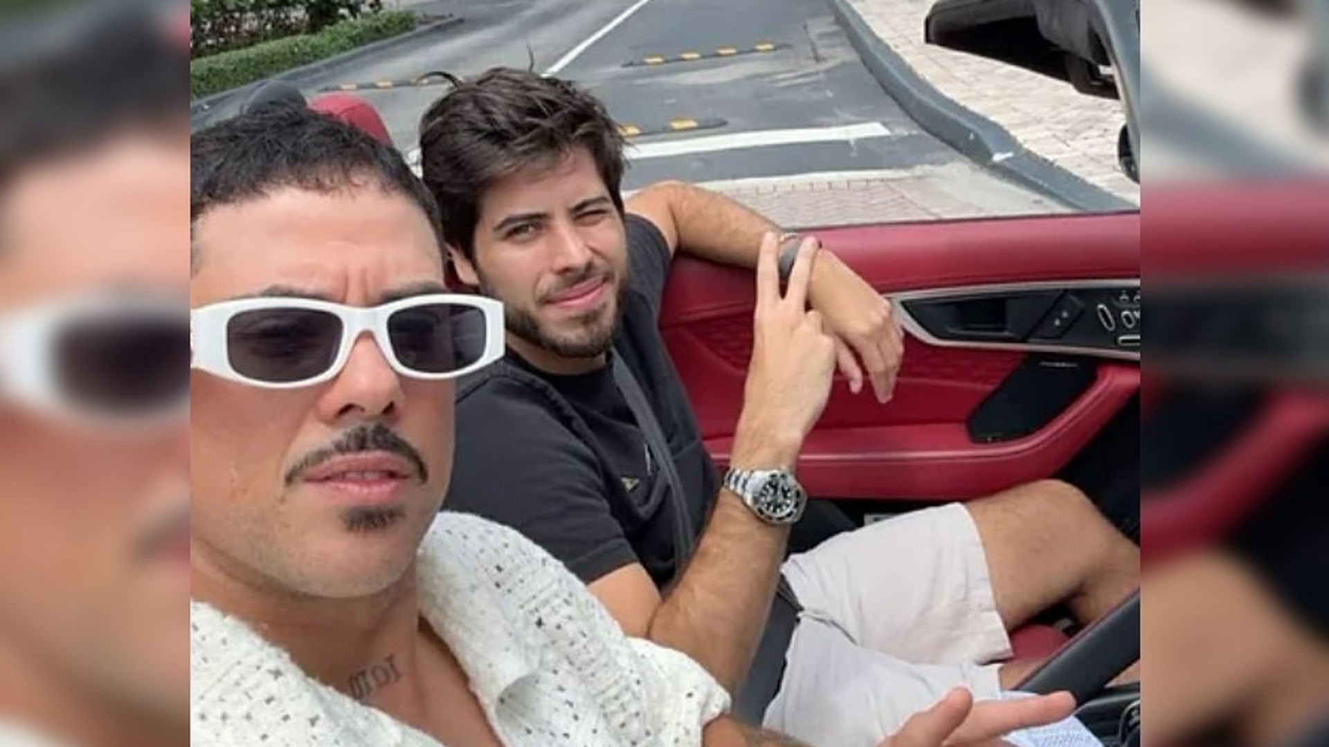 Lucas Frota y el productor Victor WAO Lucas Frota y el productor Victor WAO