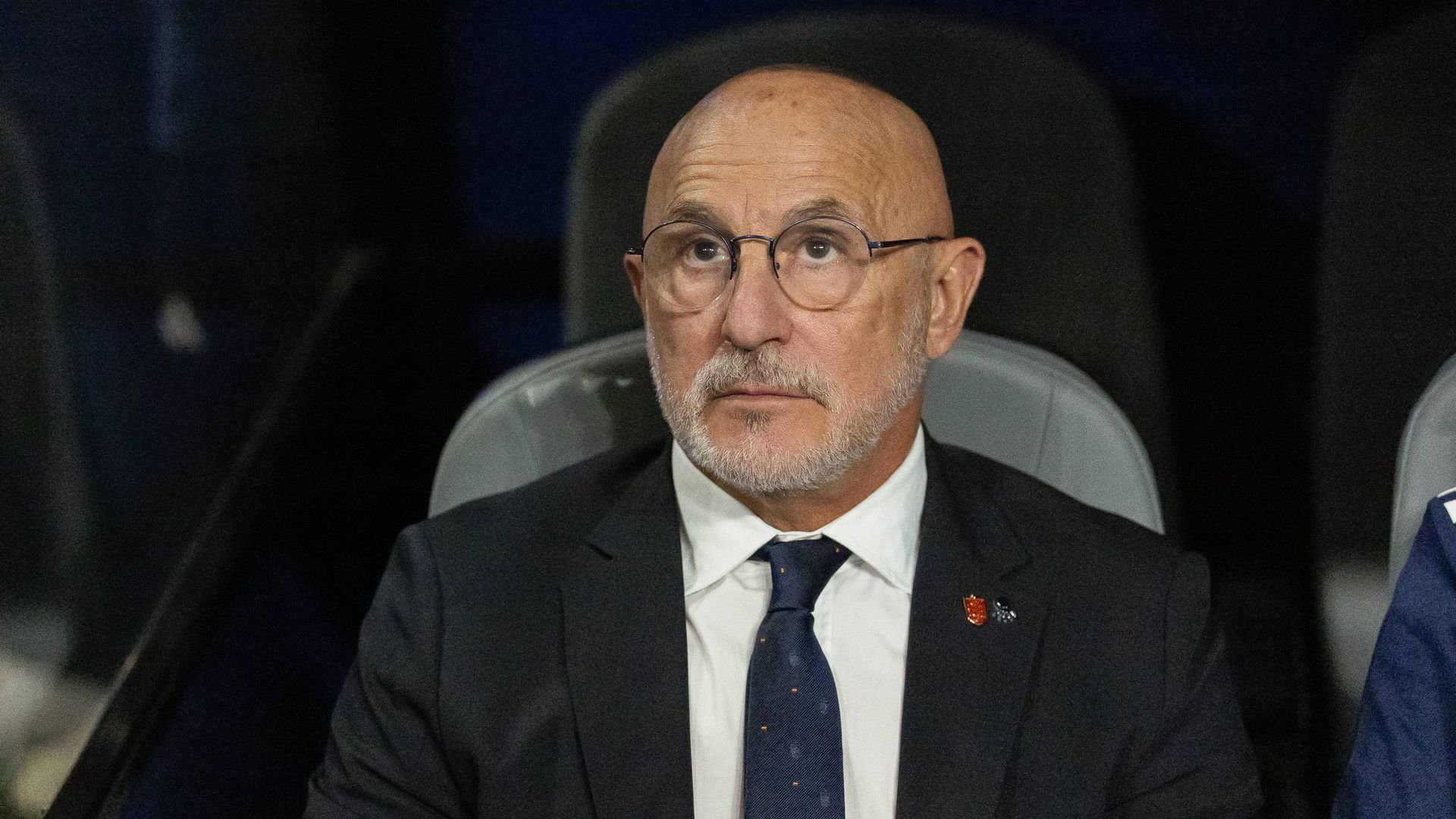Luis de la Fuente durante el España - Cabo Verde del Mundial 2026