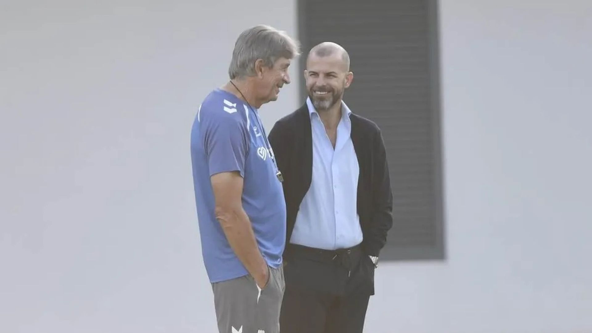 Manuel Pellegrini dialoga con Manu Fajardo Manuel Pellegrini dialoga con Manu Fajardo
