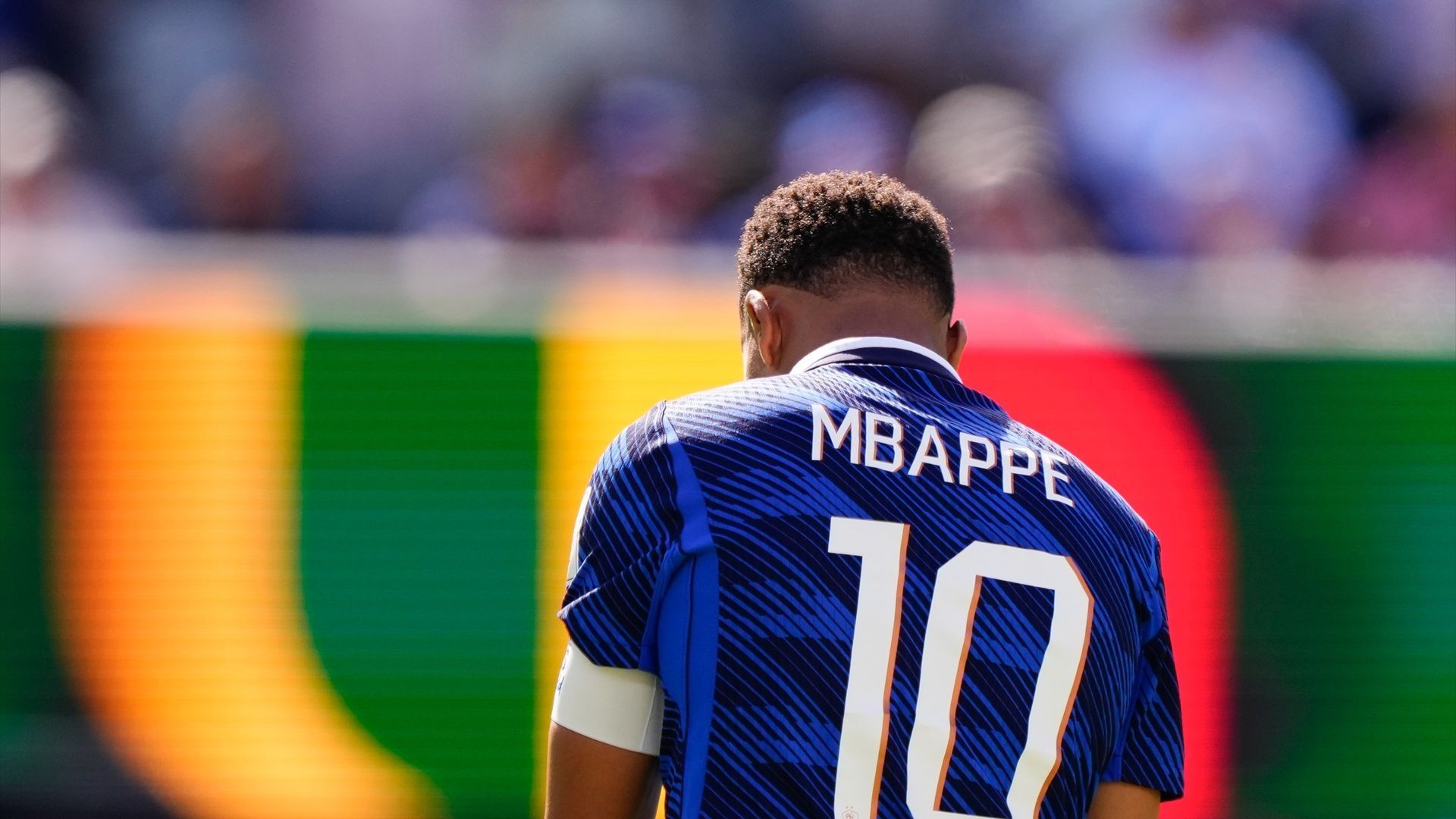 Mbappé en el partido contra Senegal