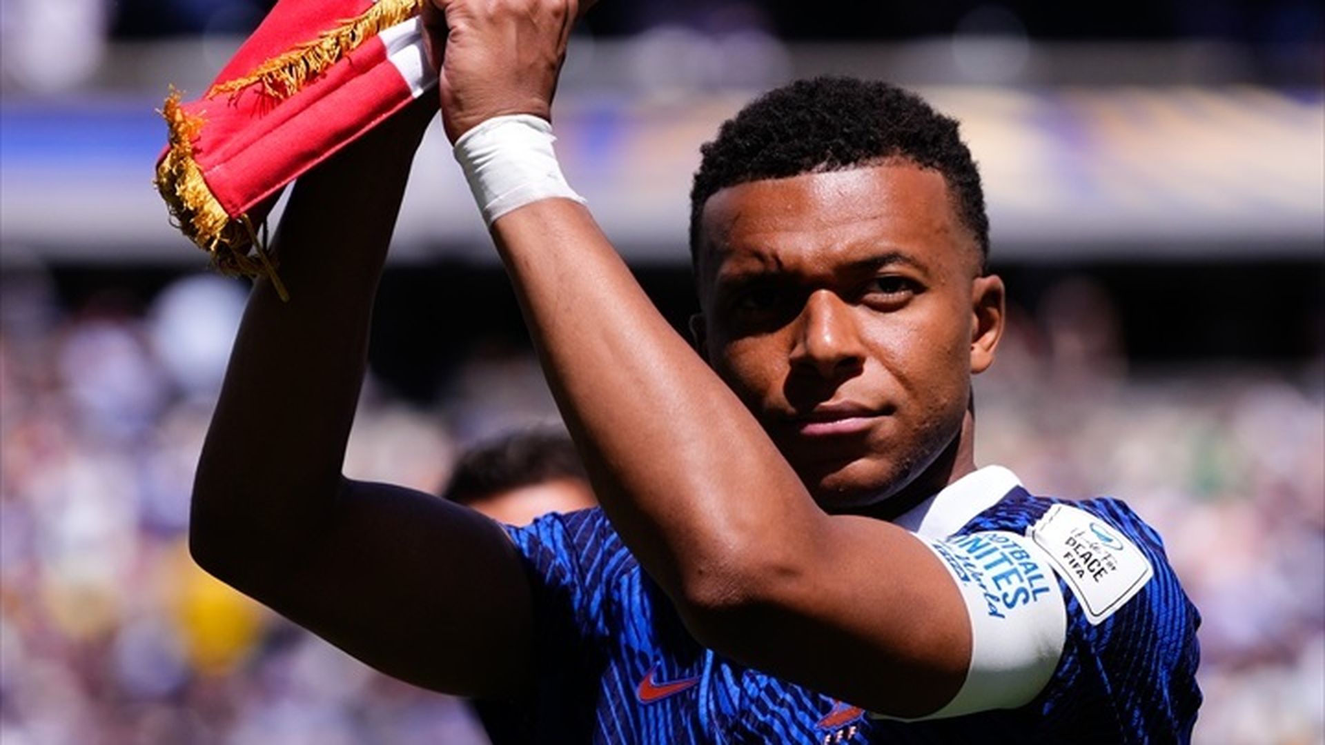 Mbappé, en el partido contra Senegal Mbappé, en el partido contra Senegal