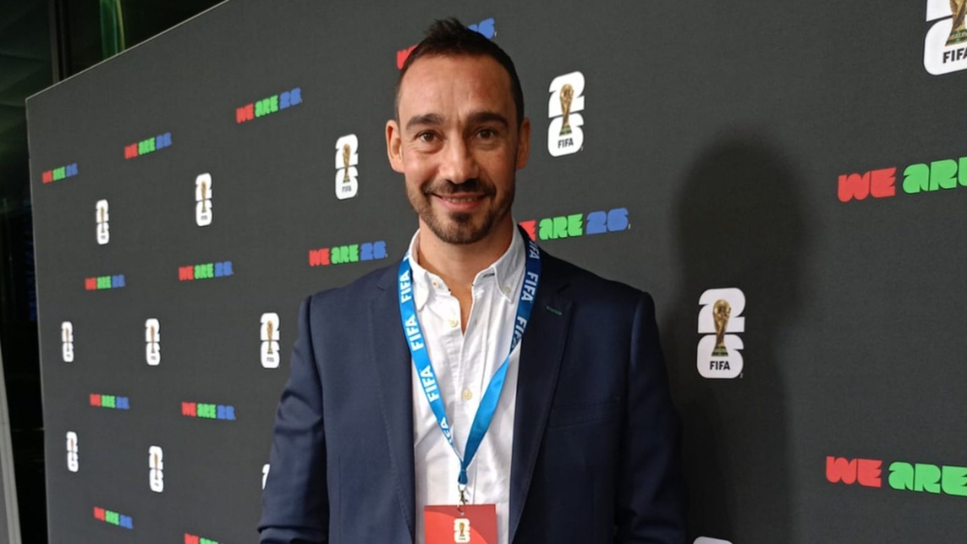 Pablo Amo representa a la Selección Española en un acto