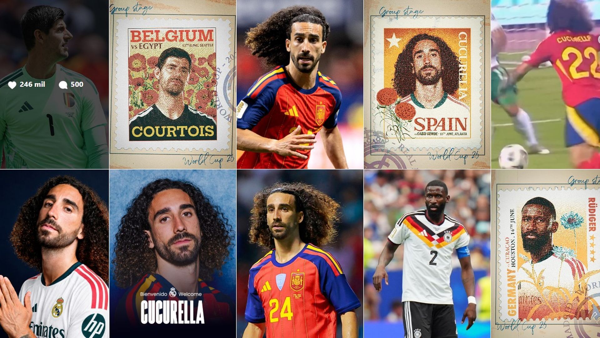 Publicaciones de Instagram del Real Madrid durante el lunes 15 de junio