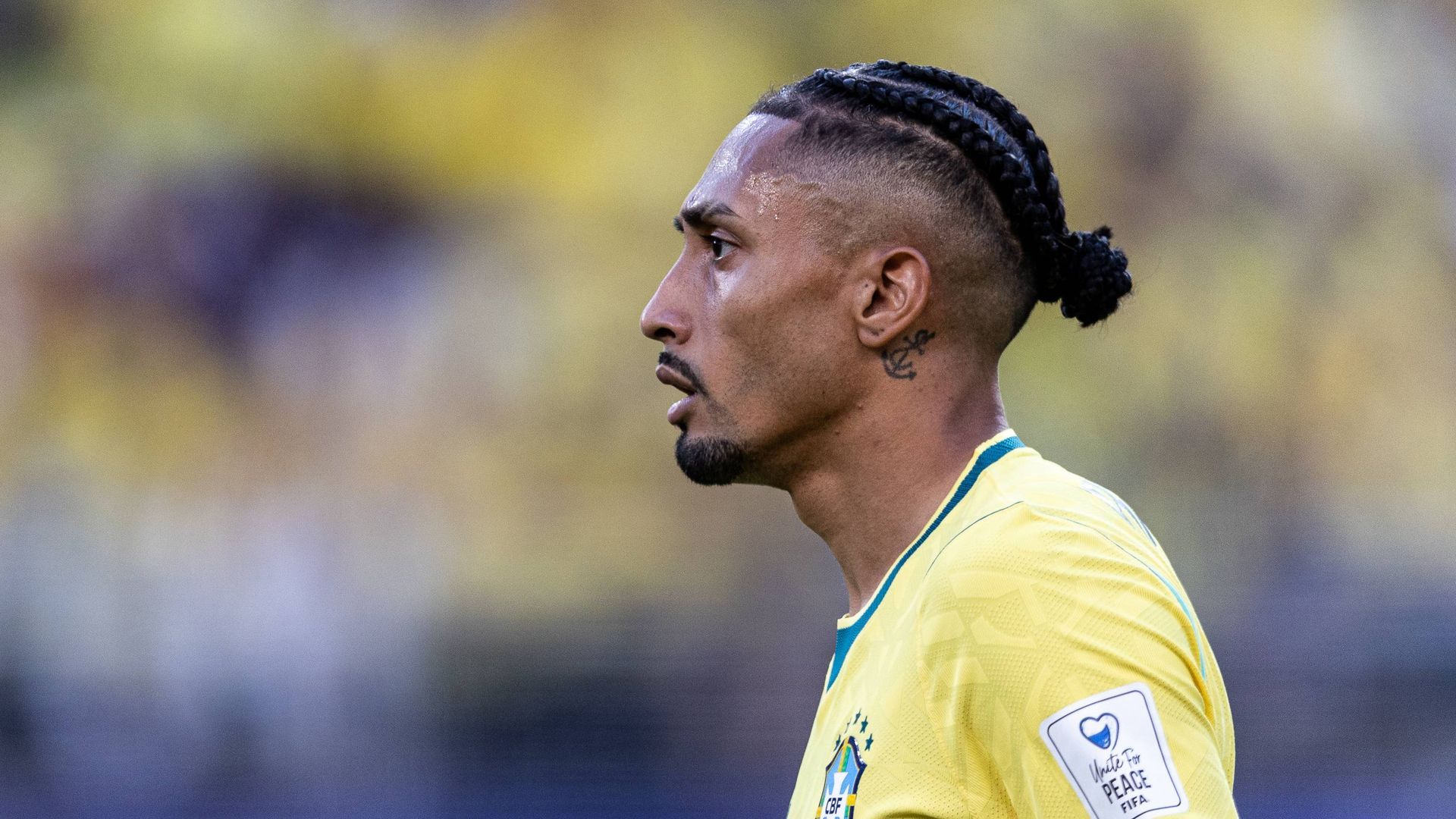 Raphinha, en un partido de Brasil Raphinha, en un partido de Brasil
