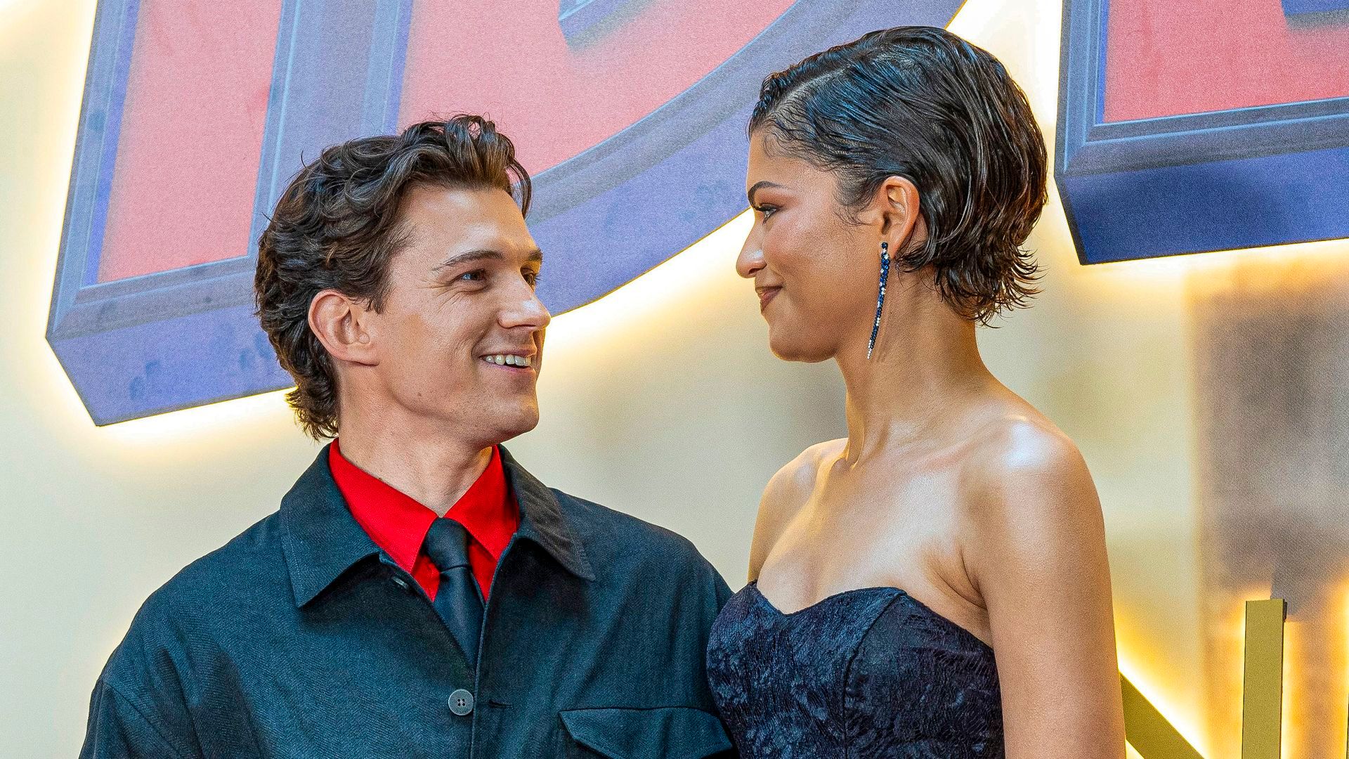Tom Holland y Zendaya, en una imagen de la premiere de Spider-Man en Madrid Tom Holland y Zendaya, en una imagen de la premiere de Spider-Man en Madrid