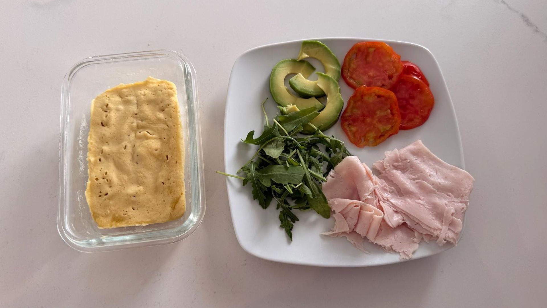 Tostada de pan de garbanzo
