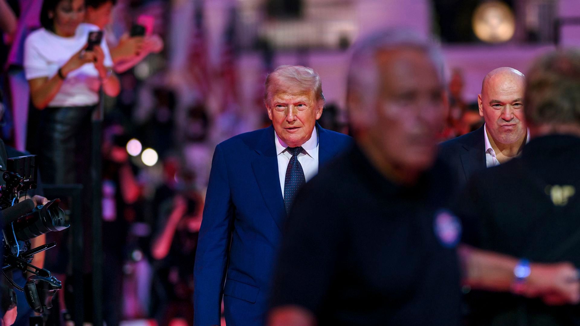 Donald Trump en el evento de la UFC en la Casa Blanca Donald Trump en el evento de la UFC en la Casa Blanca