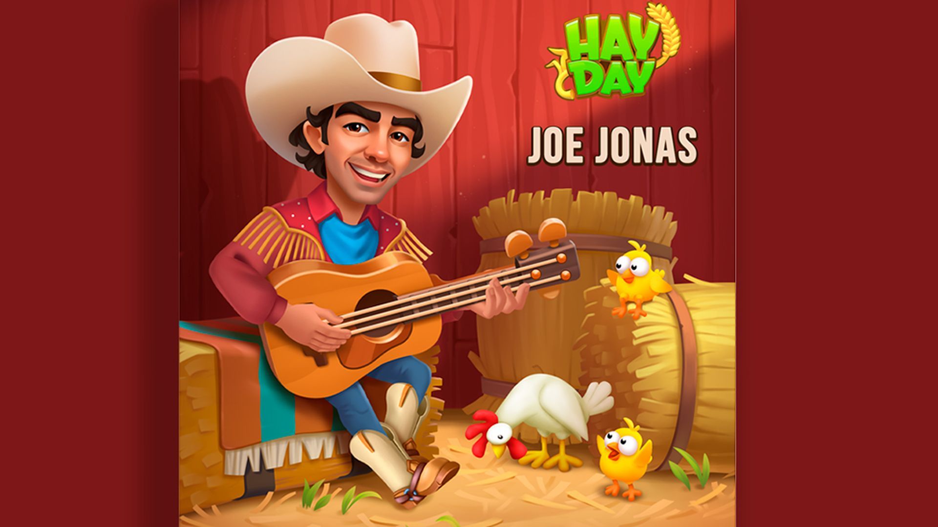 Joe Jonas ha puesto letra a la canción de Hay Day Joe Jonas ha puesto letra a la canción de Hay Day