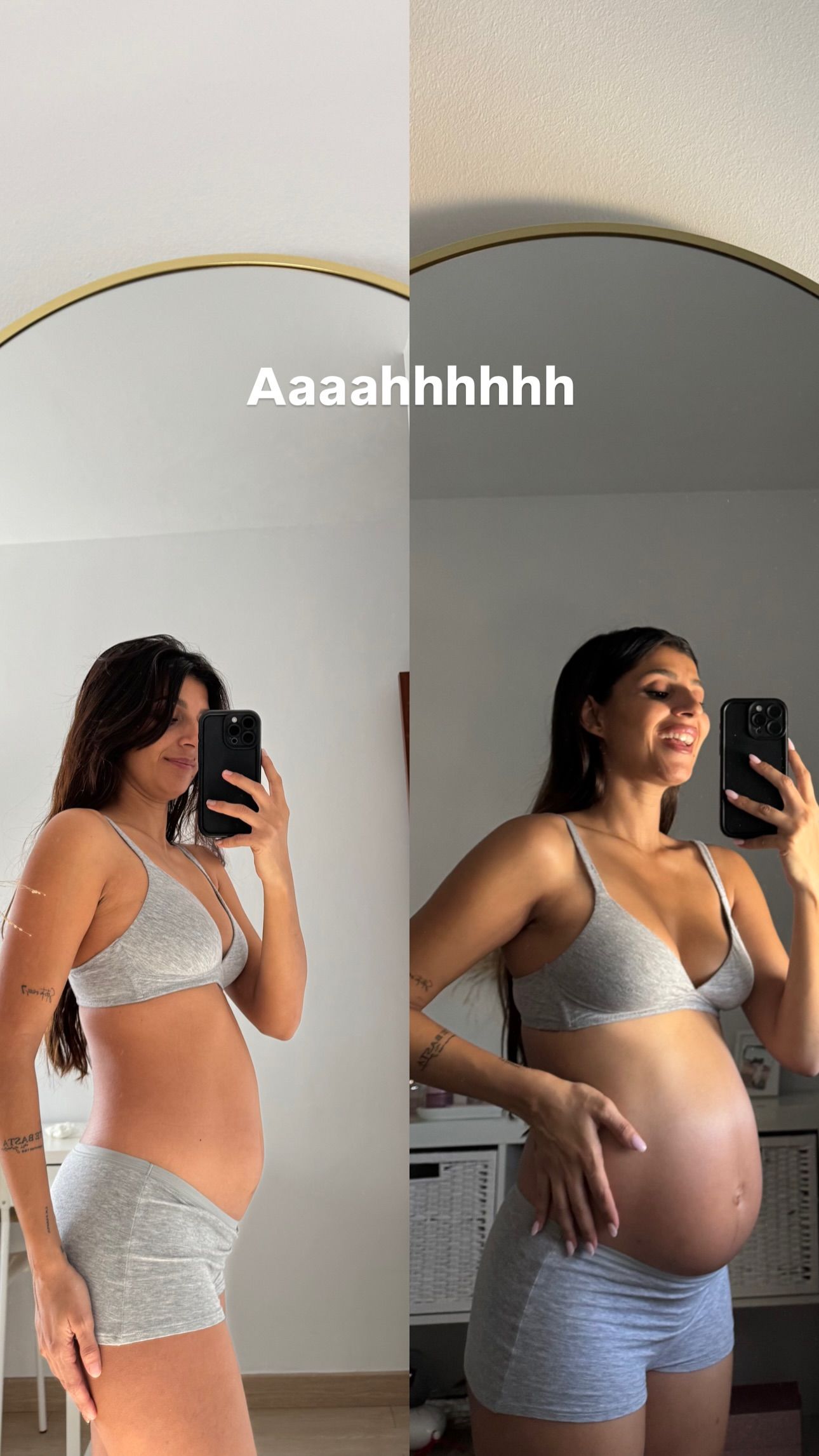 La comparación de la barriga de Aguasantas