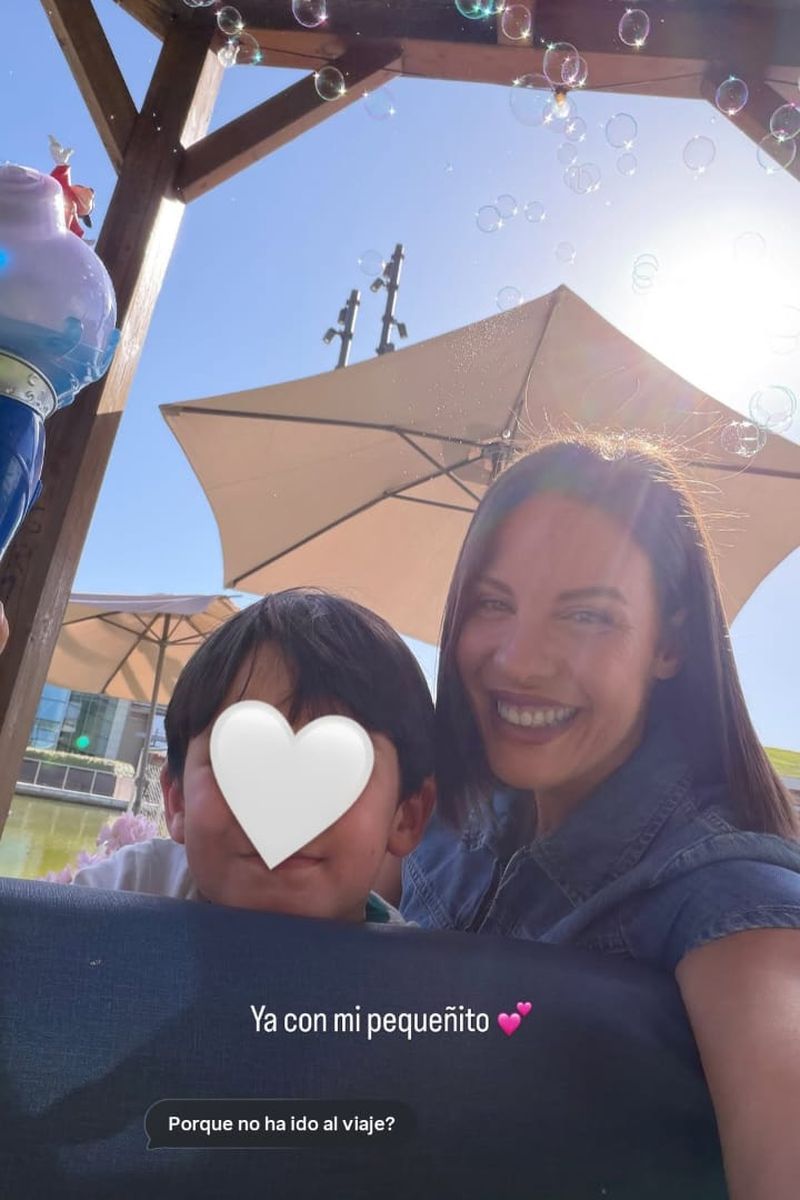 La imagen del tierno encuentro de Jessica Bueno con su hijo Alejandro