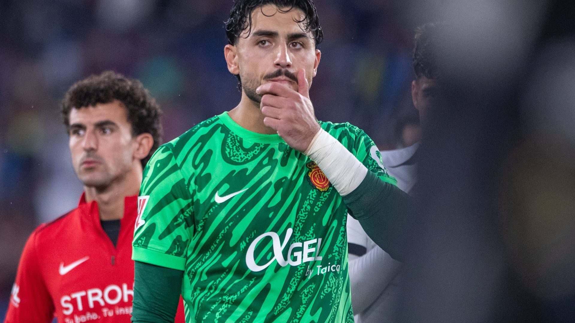 Leo Román, en un partido del Mallorca Leo Román, en un partido del Mallorca