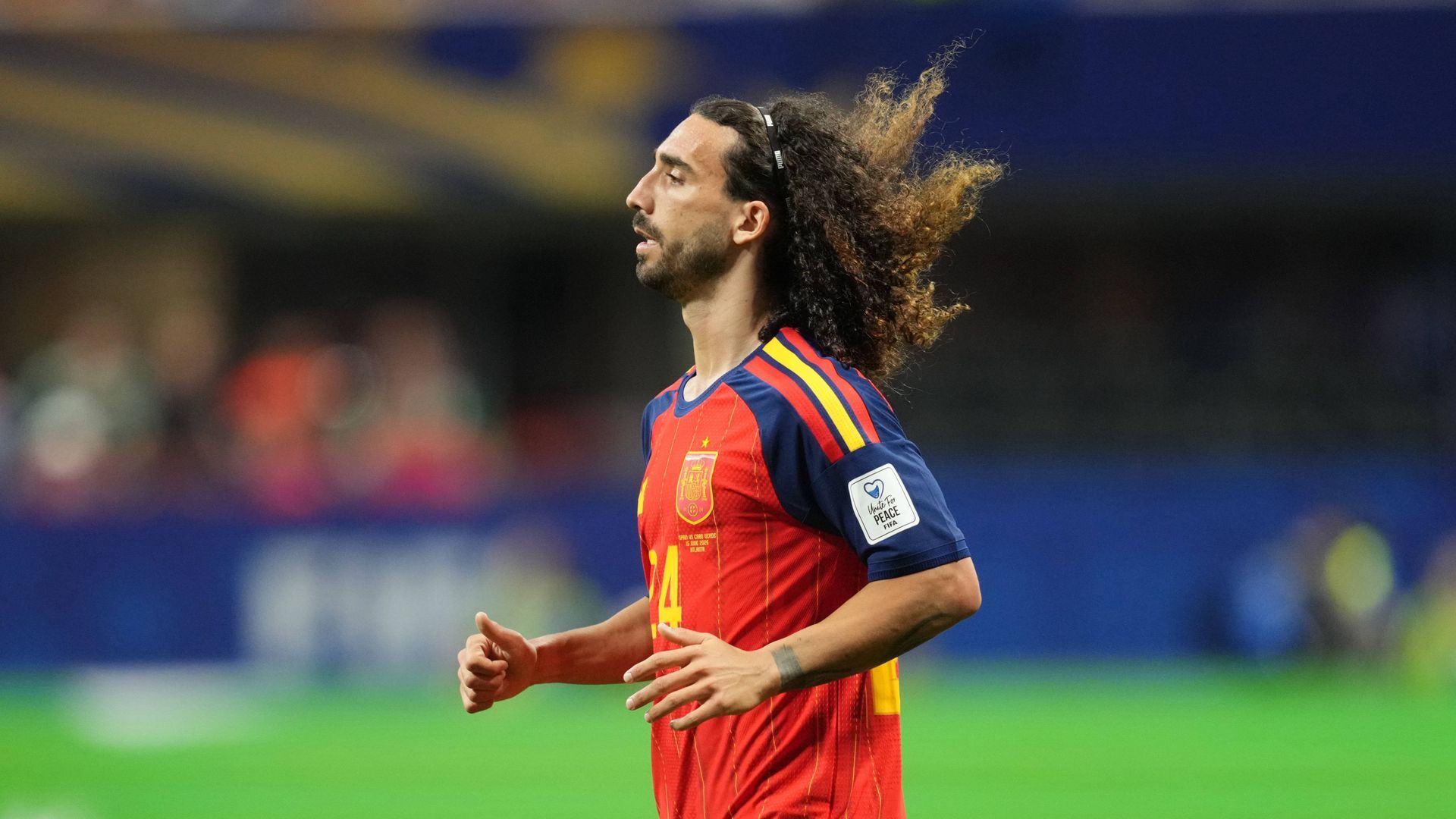 Marc Cucurella, en un partido de la selección Marc Cucurella, en un partido de la selección