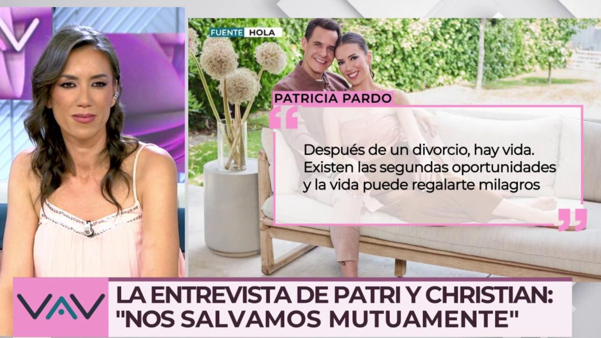 Patricia Pardo desvela el cariñoso mote de sus hijas a Christian Gálvez