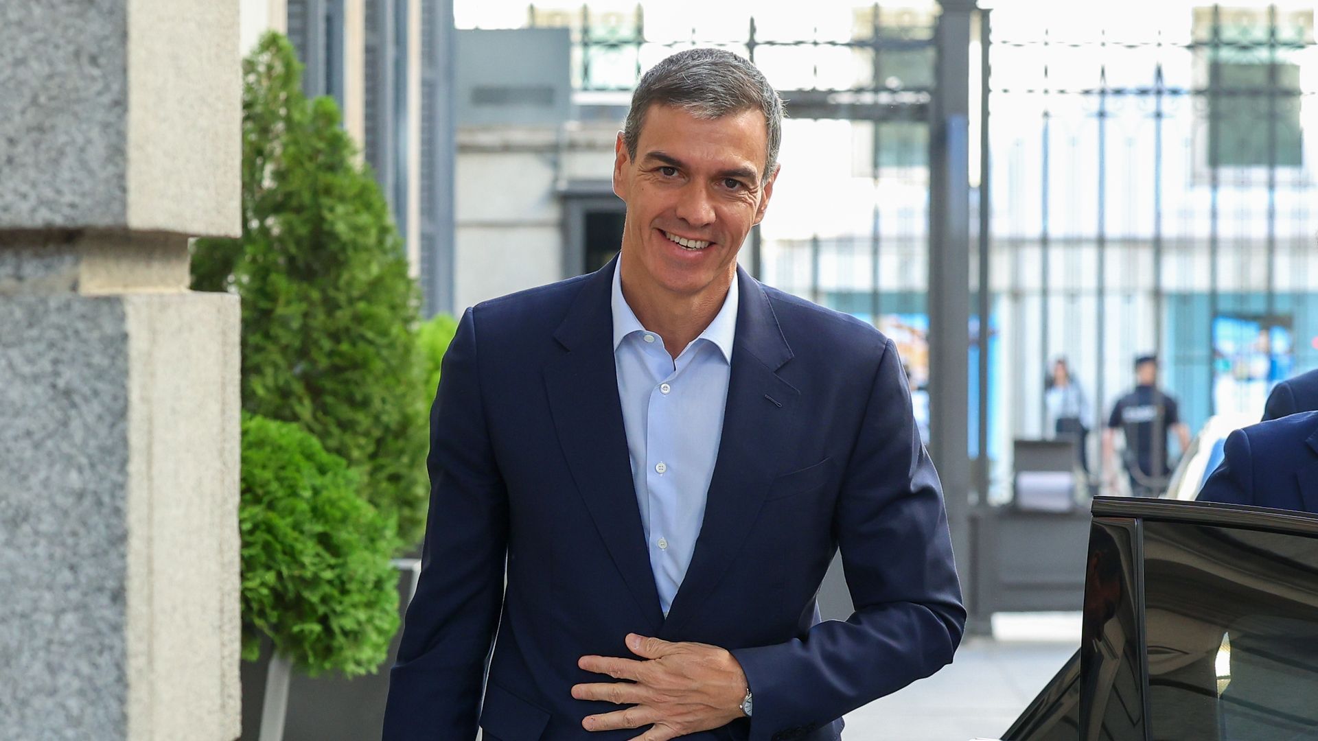 Pedro Sánchez llegando al Congreso de los Diputados