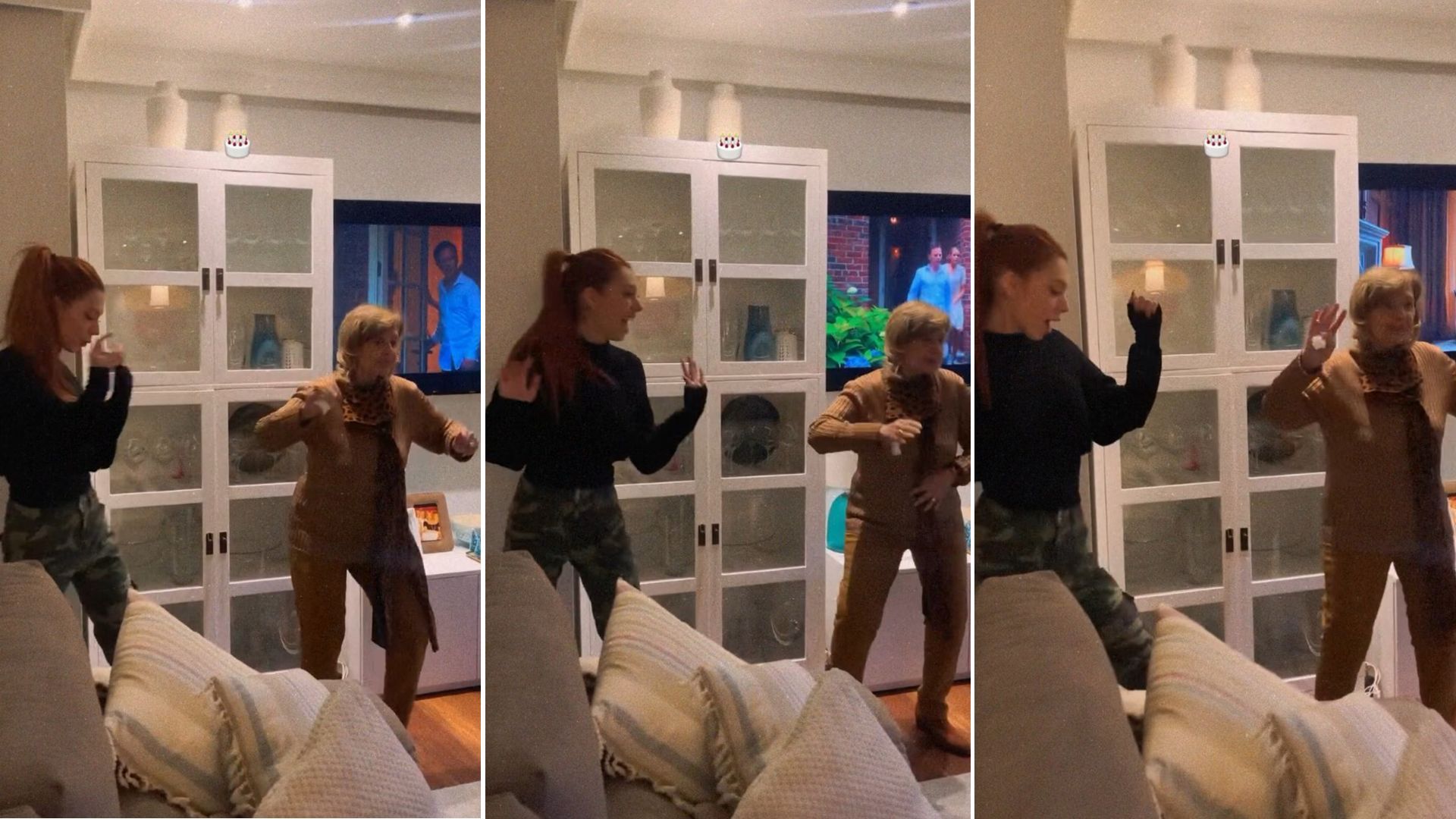 Alejandra Rubio y su abuela, María Teresa Campos, en un vídeo doméstico