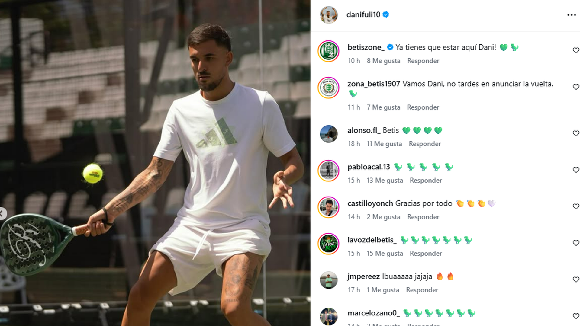 Comentarios de aficionados del Betis a Dani Ceballos