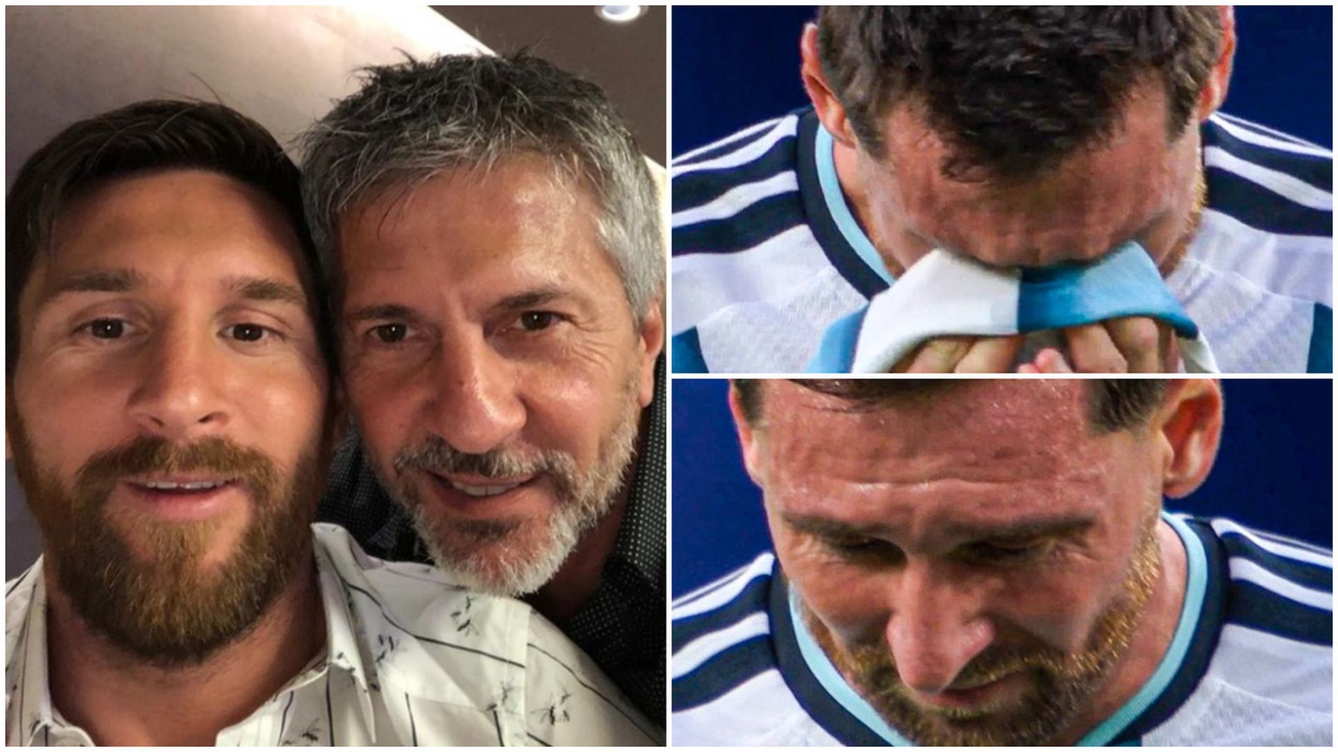 Leo Messi, junto a su padre Jorge Leo Messi, junto a su padre Jorge