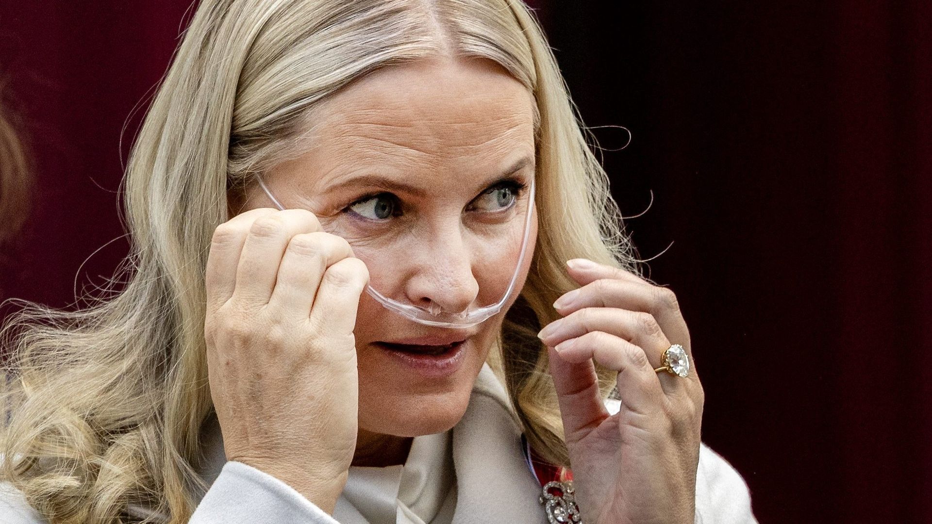 Mette-Marit el pasado mayo durante una celebración Mette-Marit el pasado mayo durante una celebración